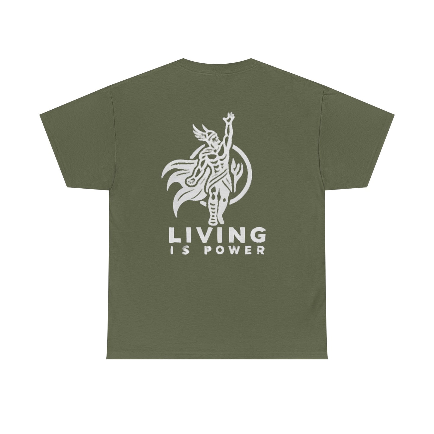 Viking Warrior Logo White on Black Living