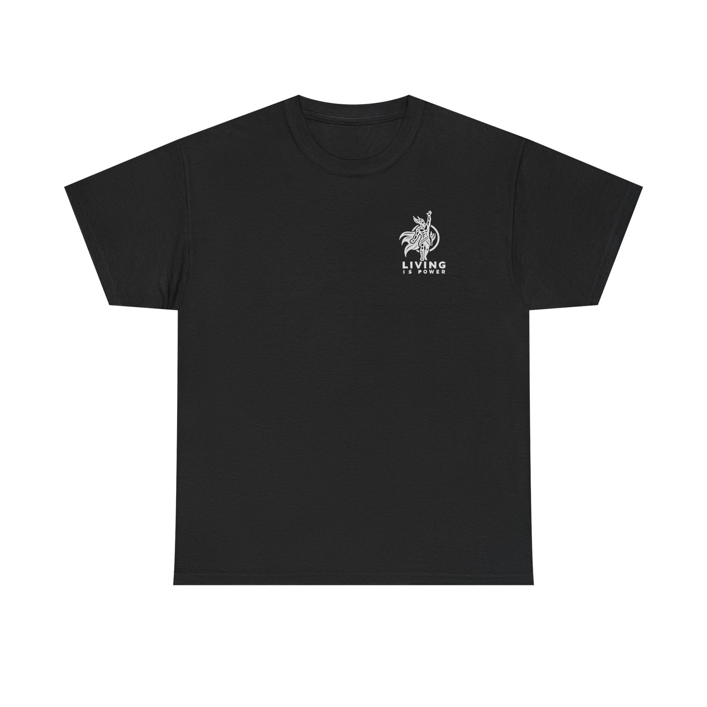 Viking Warrior Logo White on Black Living