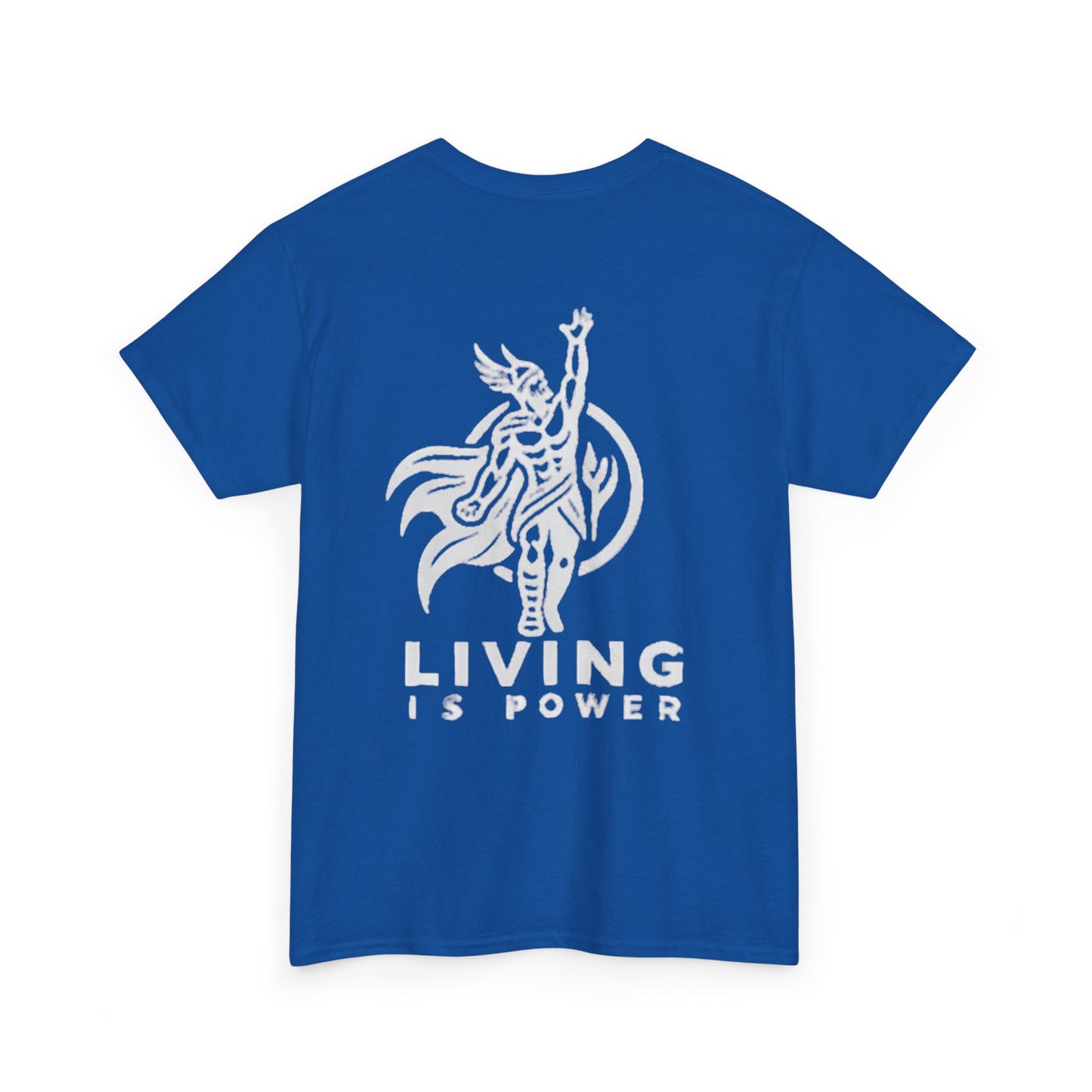 Viking Warrior Logo White on Black Living