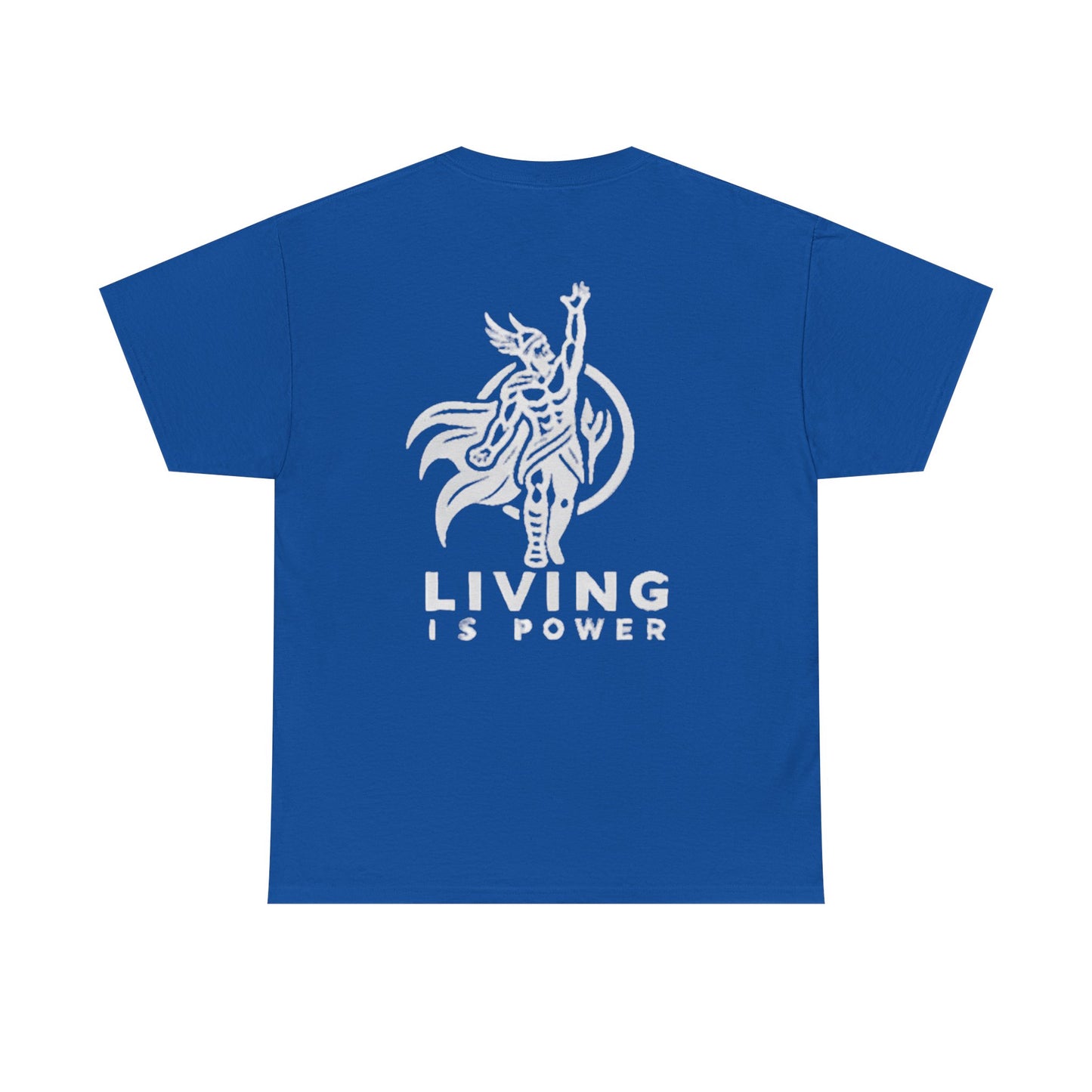 Viking Warrior Logo White on Black Living