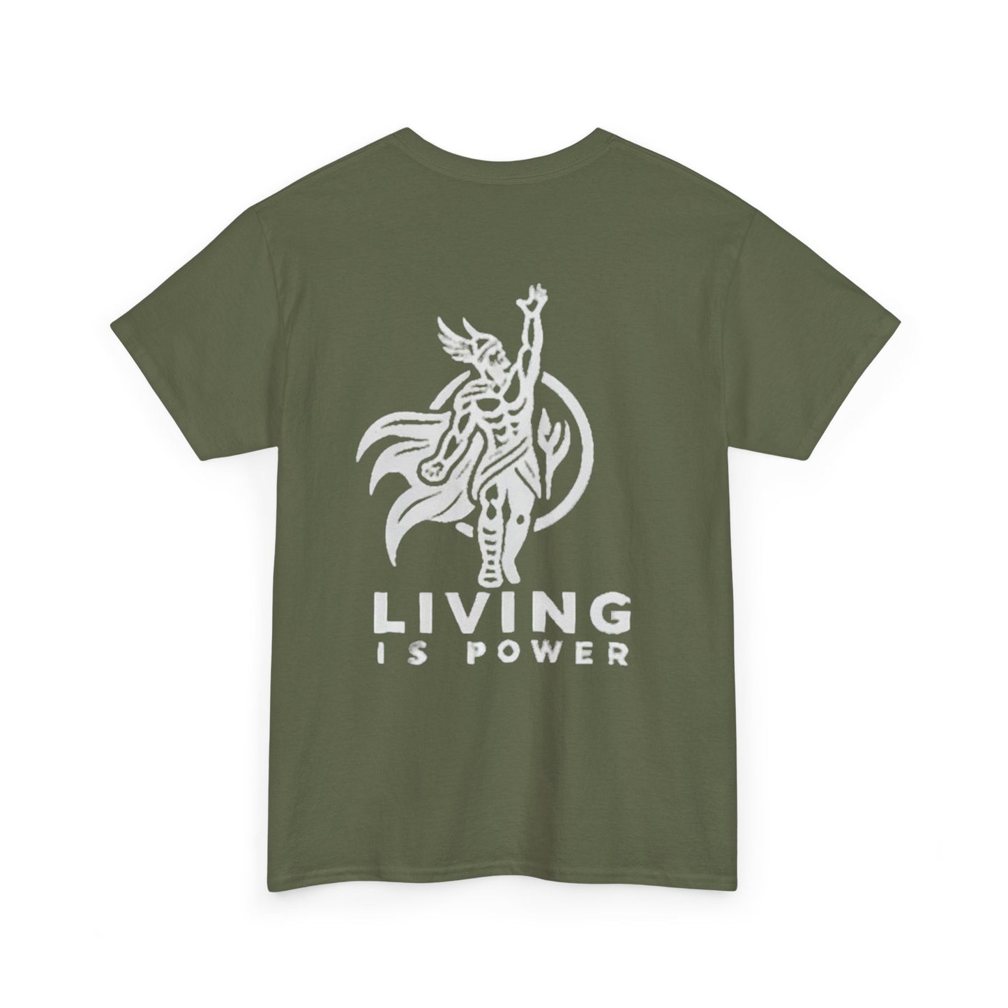 Viking Warrior Logo White on Black Living