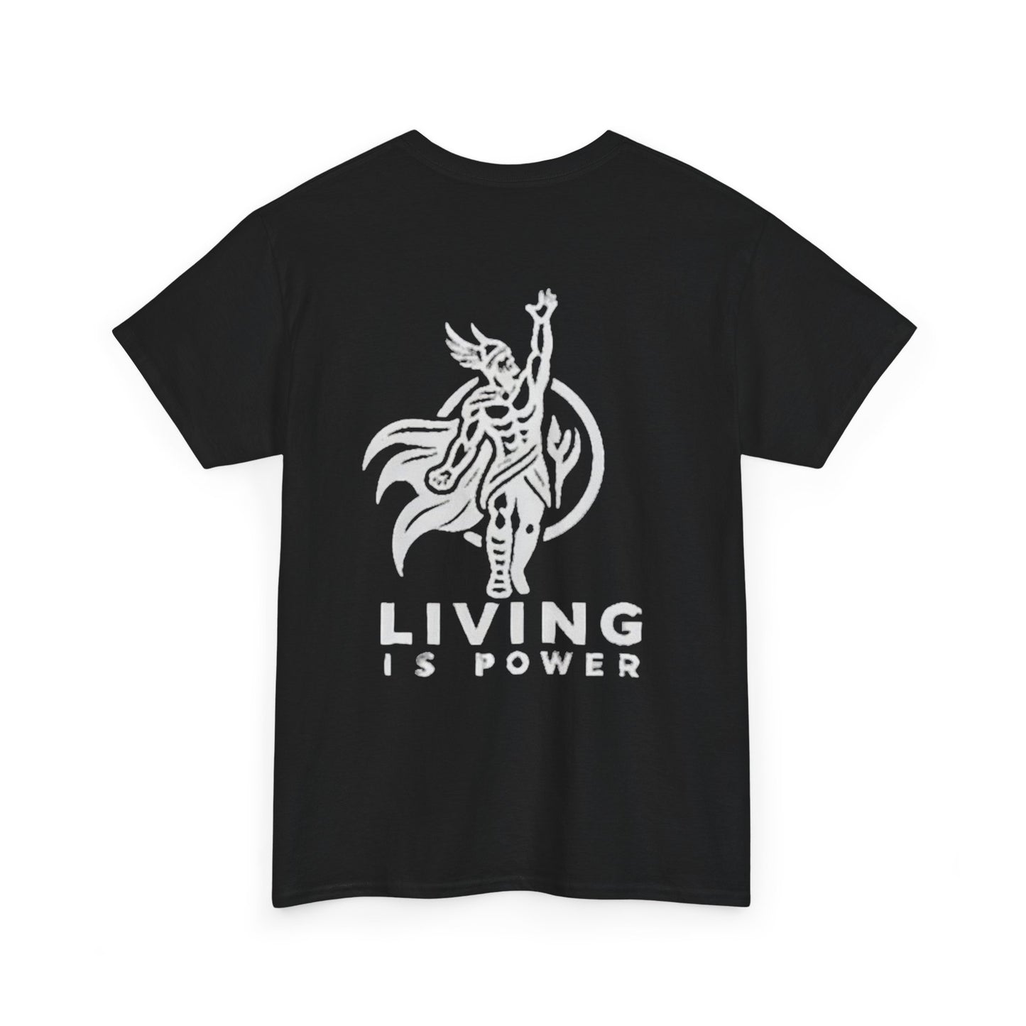 Viking Warrior Logo White on Black Living
