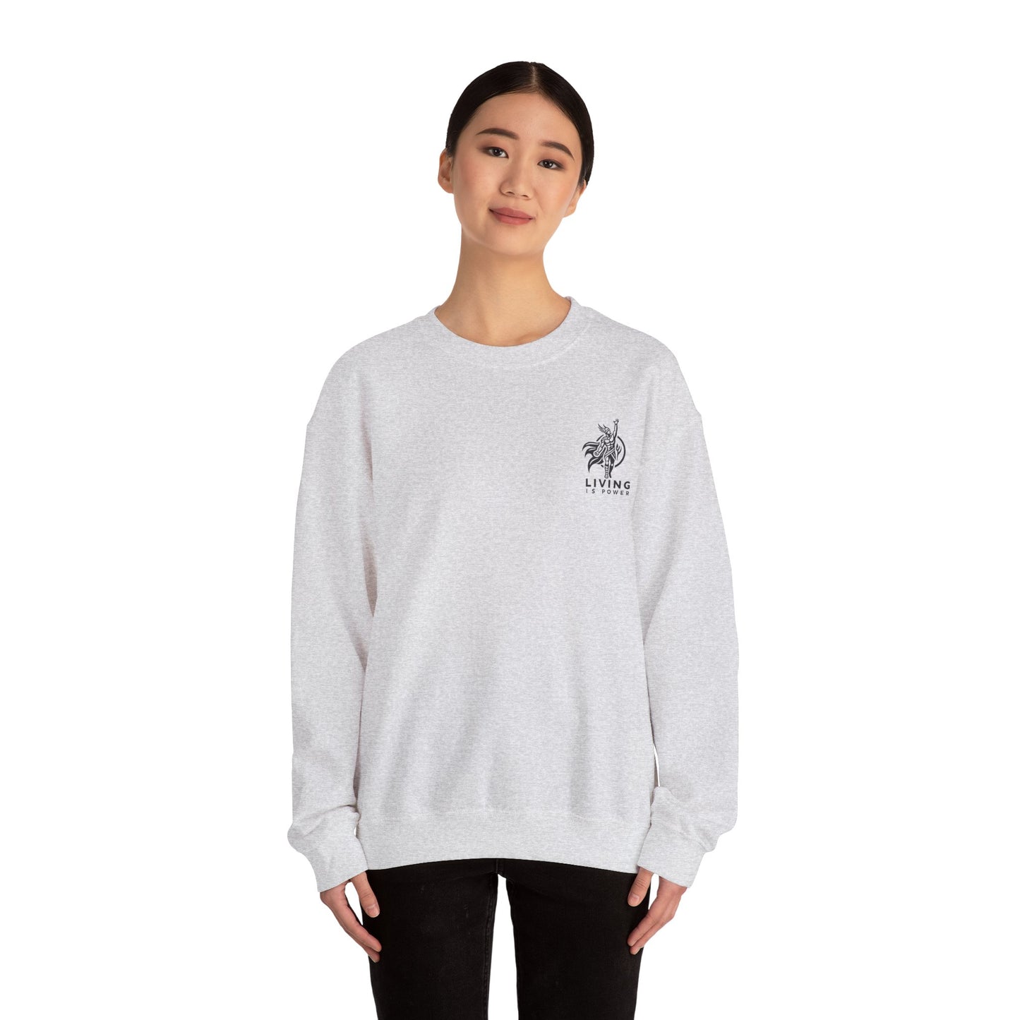 Greek Amazon Warrior Sweatshirt, The Power Within | Living Is Power Merchandise