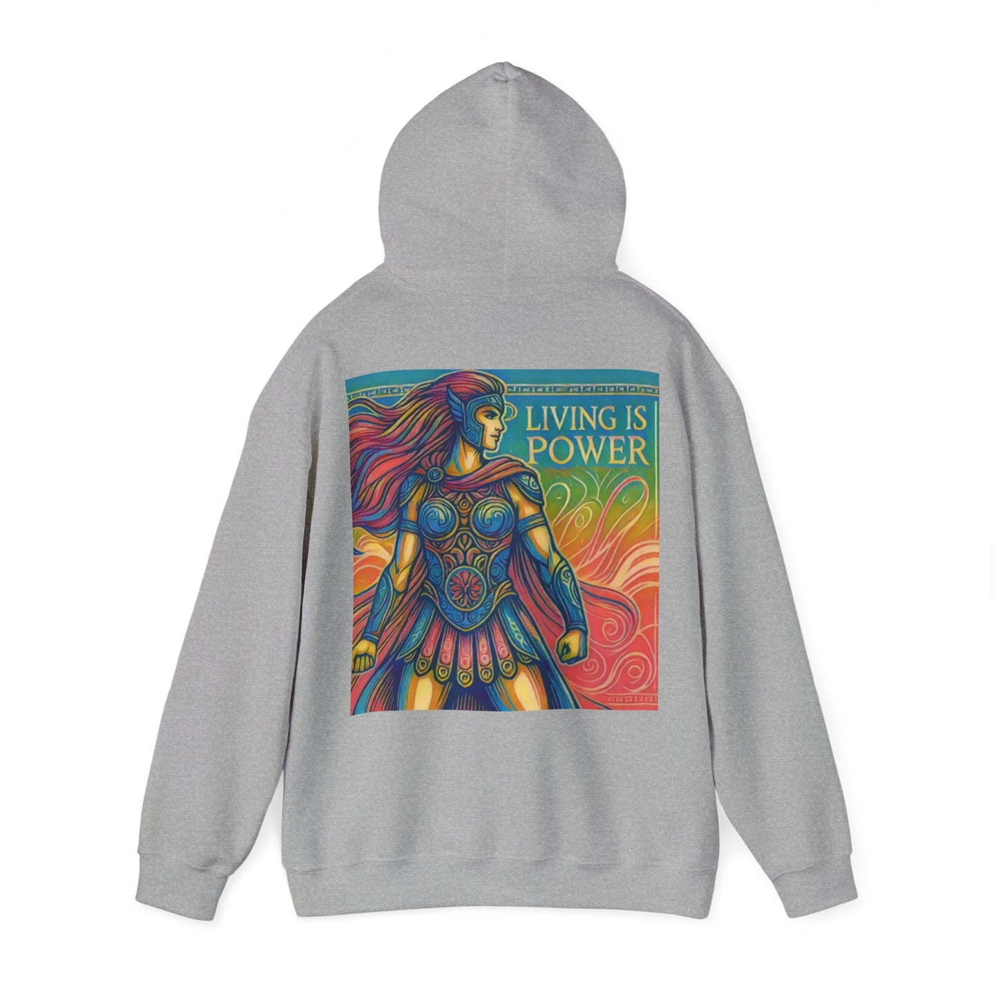 Greek Amazon Warrior Hoodie, The Power Within | Living Is Power Merchandise