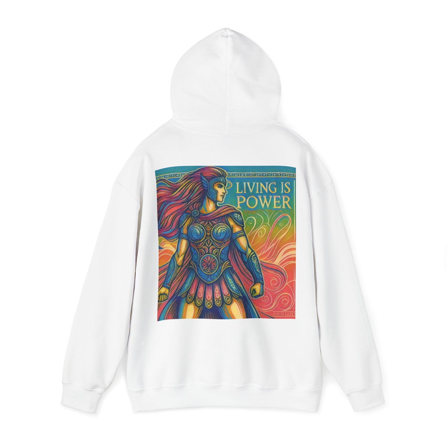 Greek Amazon Warrior Hoodie, The Power Within | Living Is Power Merchandise