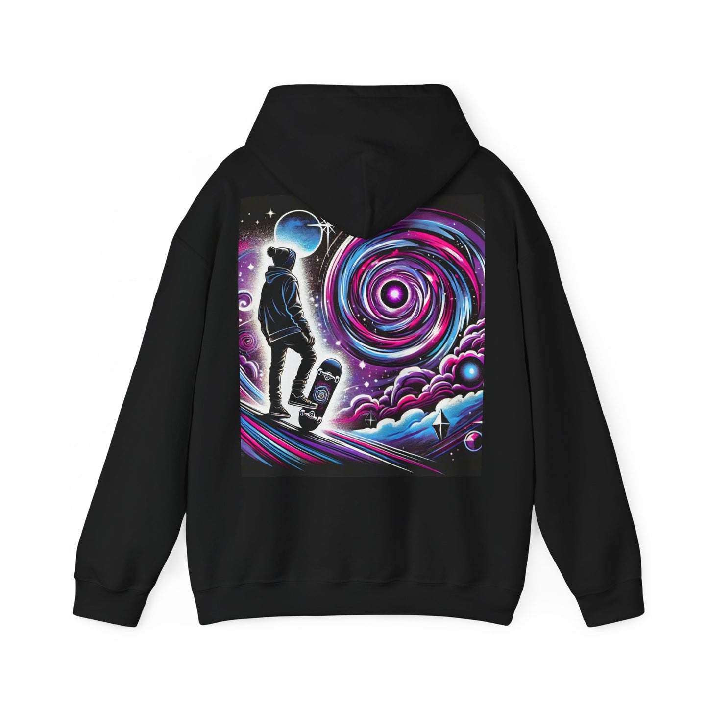 Skaters Universal Dream Graphic Hoodie - Living is Power Merchandise, Skateboarder Gift, Streetwear , Skater