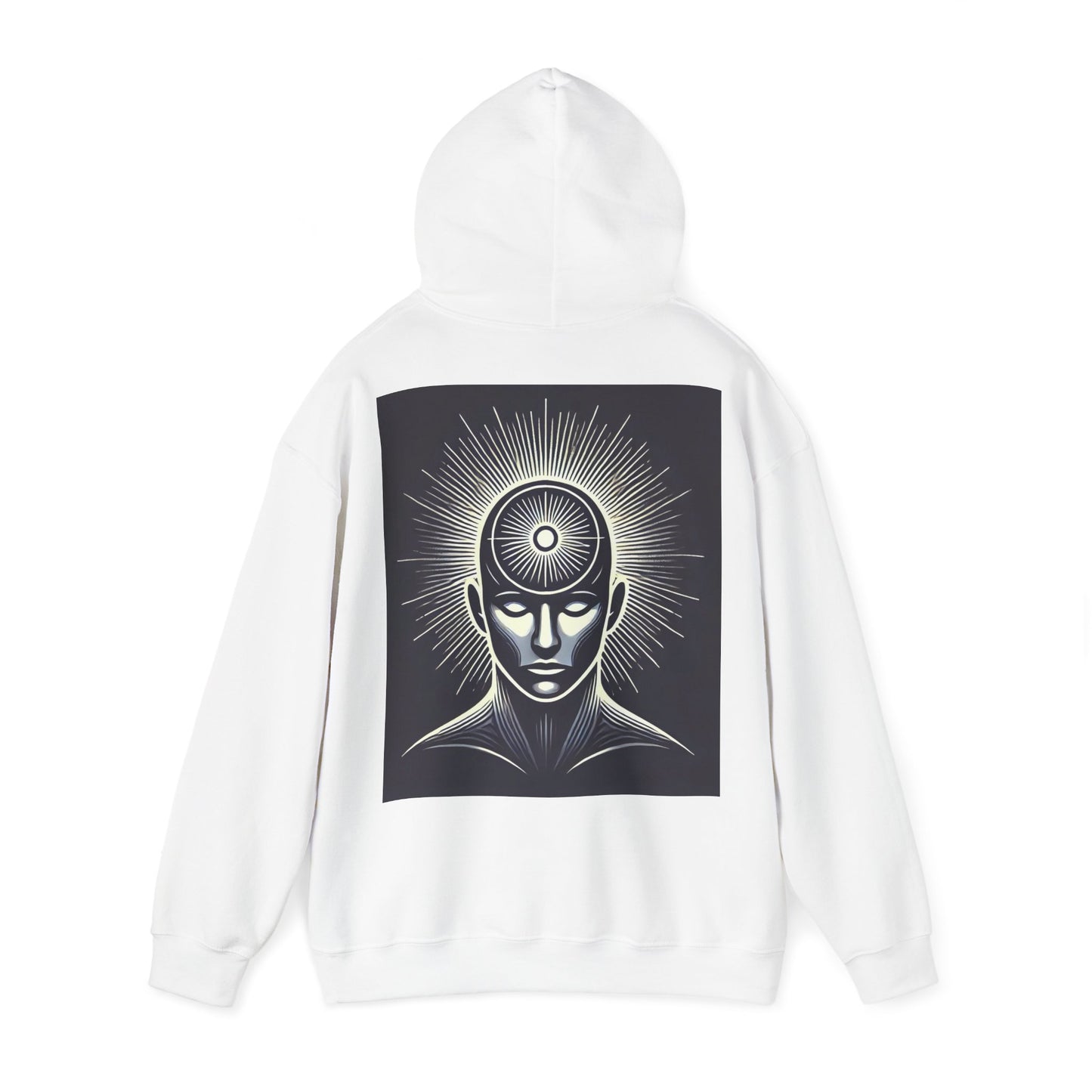 Power Head Graphic Hoodie, Living Is Power Unisex Hoodie, Bold & Empowering Statement Apparel