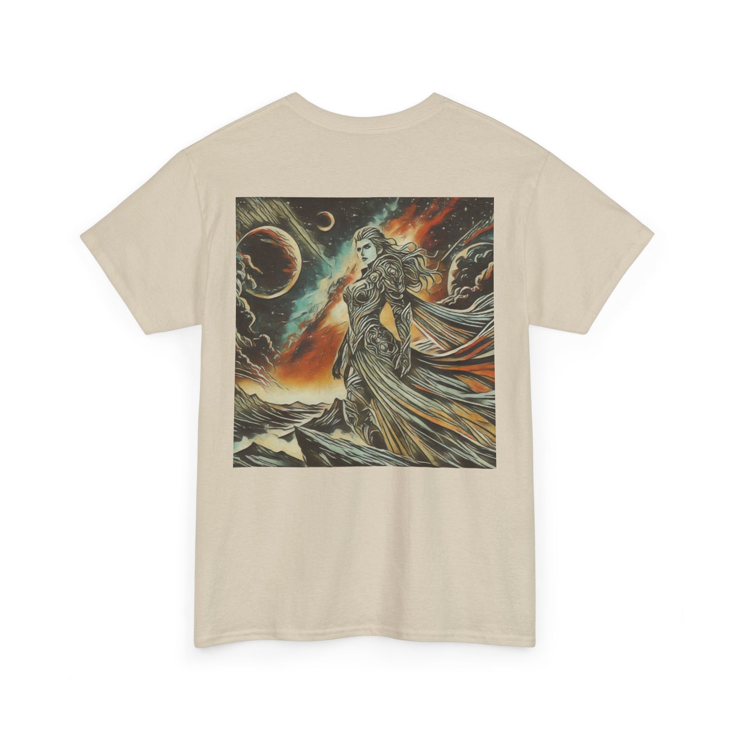 Female Warrior Unknown Galaxy, Living Is Power Graphics,  Graphic t-shirt