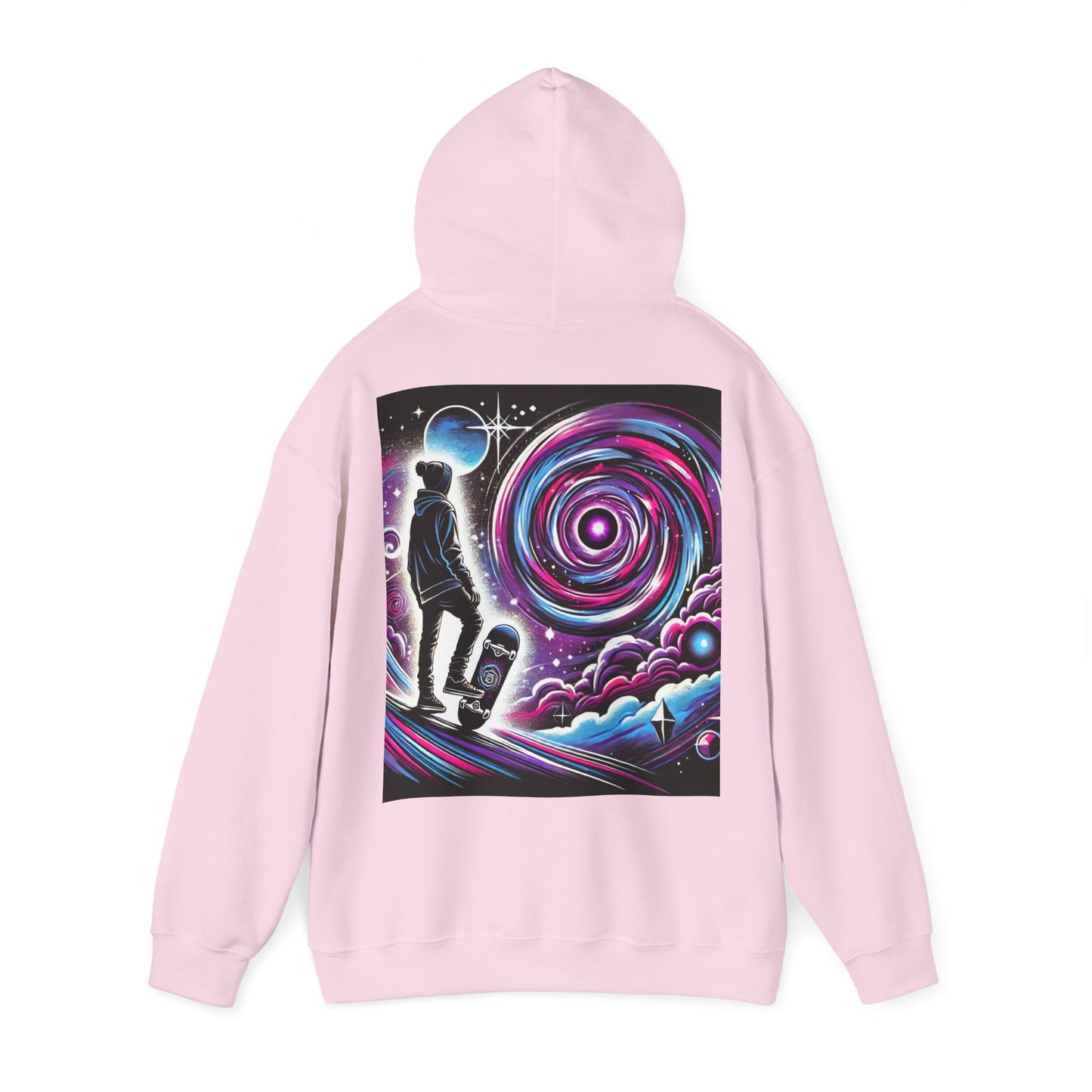 Skaters Universal Dream Graphic Hoodie - Living is Power Merchandise, Skateboarder Gift, Streetwear , Skater