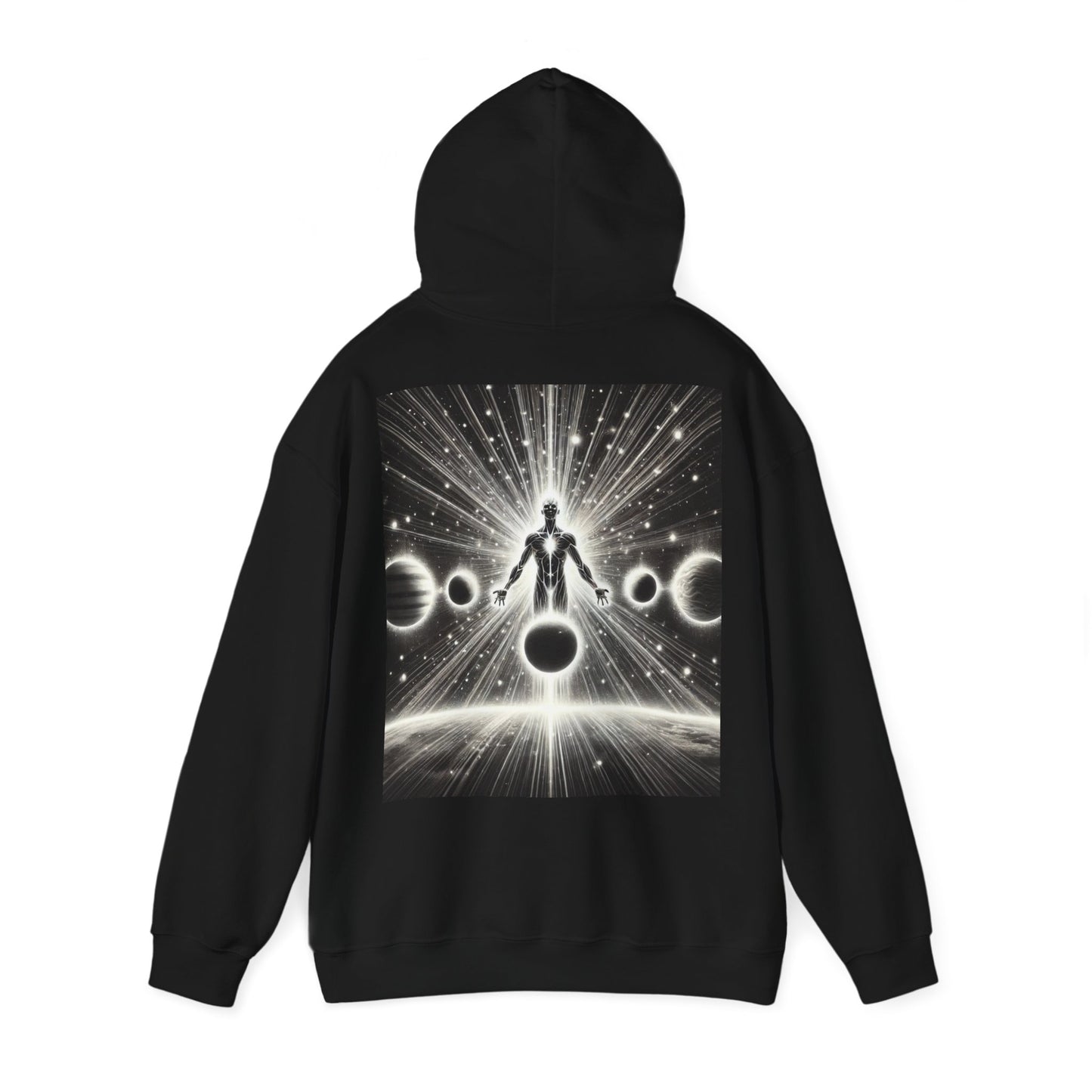 Power Within, Living Is Power Unisex Hoodie, Bold Power Graphic Hoodie, Inspirational Merchandise