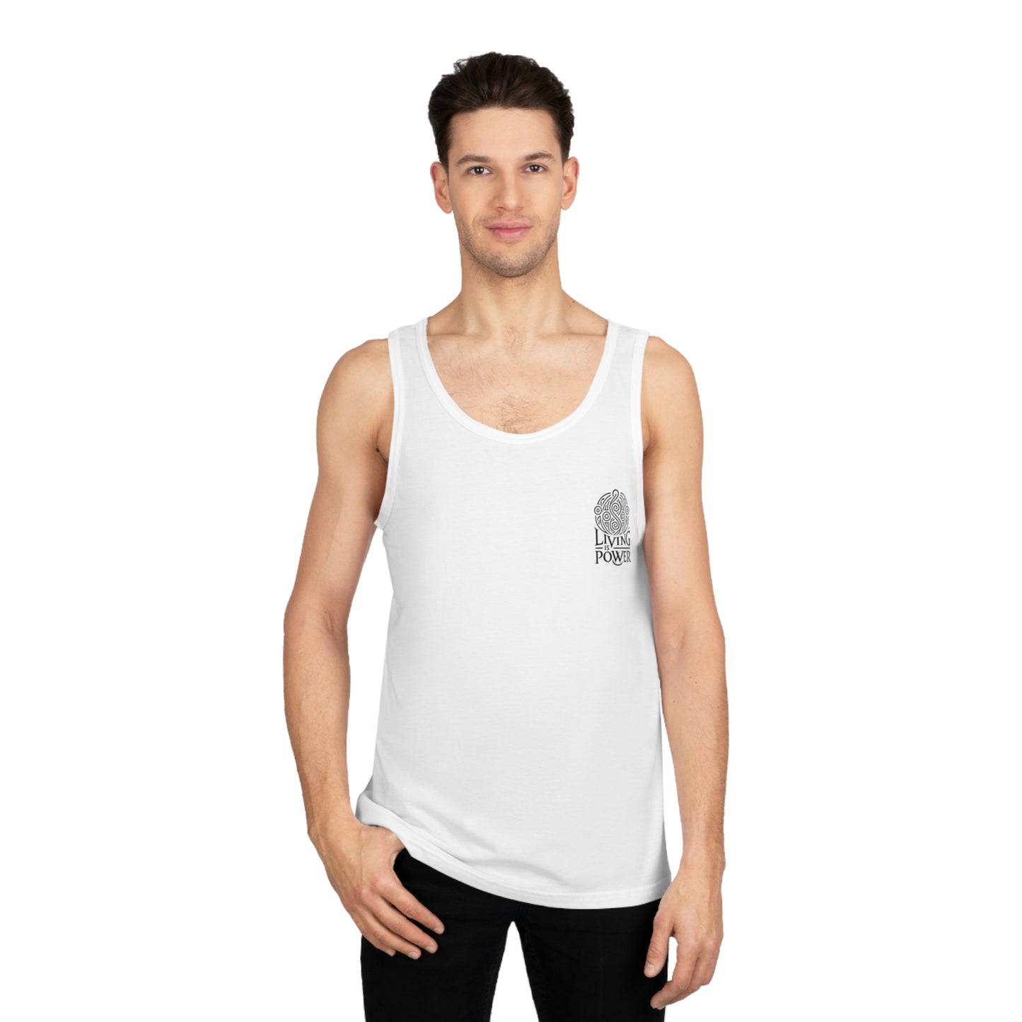 Unisex Soft Tank Top Living Is Power Merch