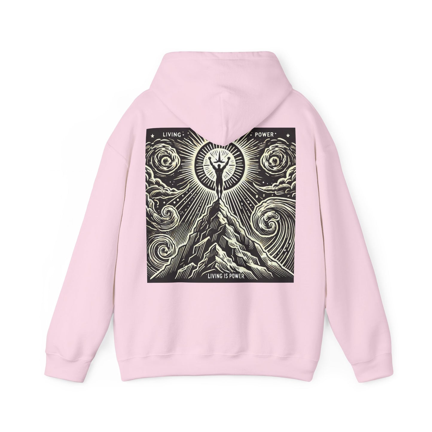 Triumphant Climber Graphic Hoodie Living Is Power Graphic Designs