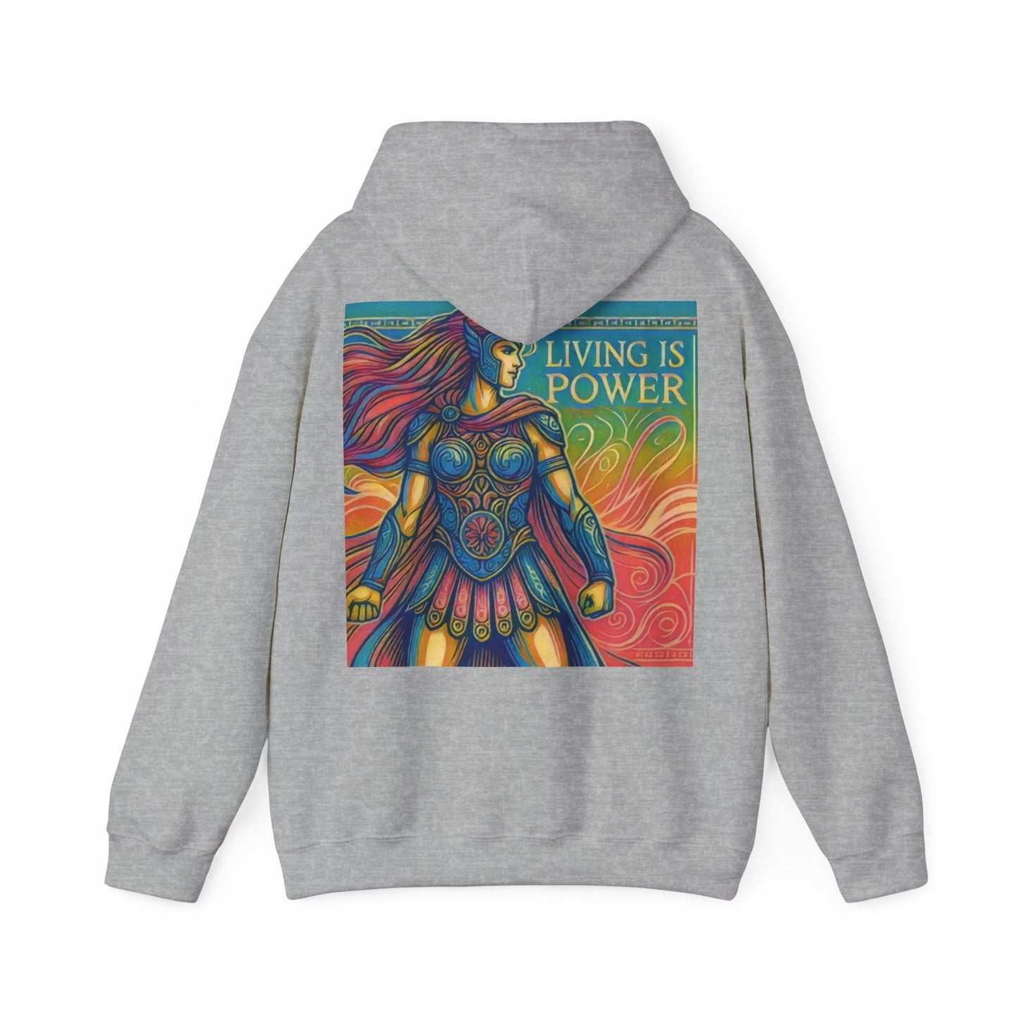 Greek Amazon Warrior Hoodie, The Power Within | Living Is Power Merchandise