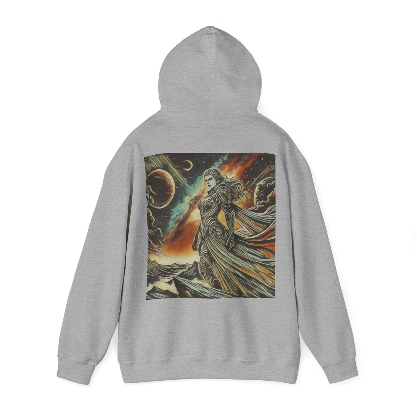 Amazon Warrior Tattoo style, Living Is Power Graphics,  Graphic Hoodie, Self Empower