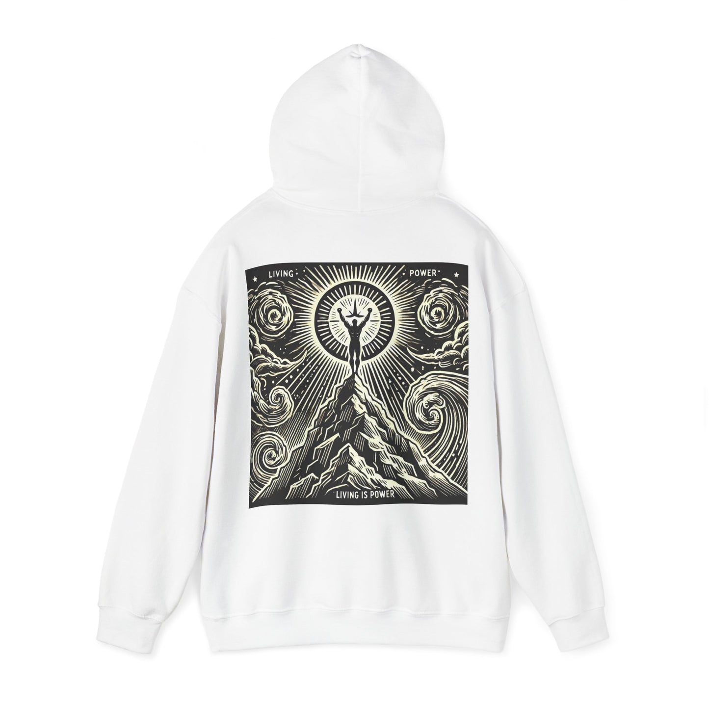 Triumphant Climber Graphic Hoodie Living Is Power Graphic Designs