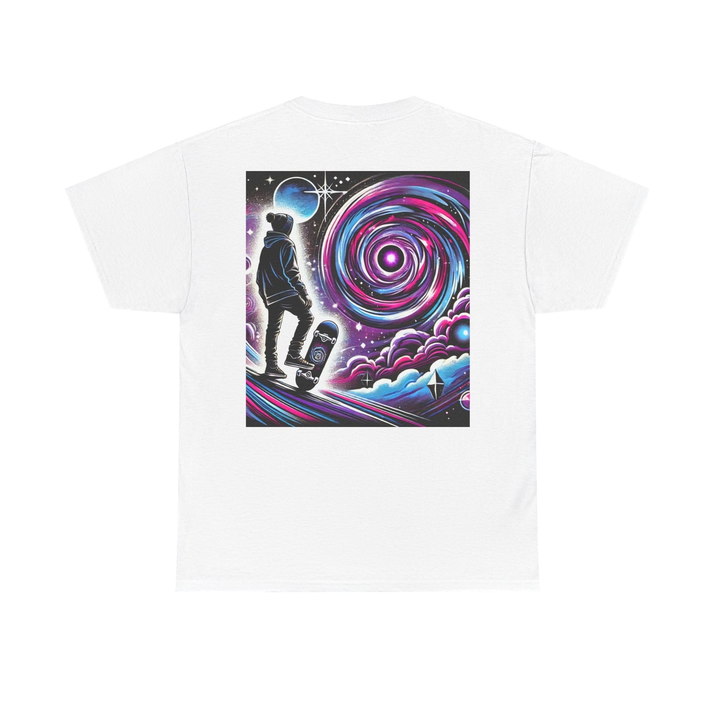 Skaters Universal Dream Graphic Tee - Living is Power Merchandise, Unisex T-Shirt, Skateboarder Gift, Streetwear Shirt, Skater