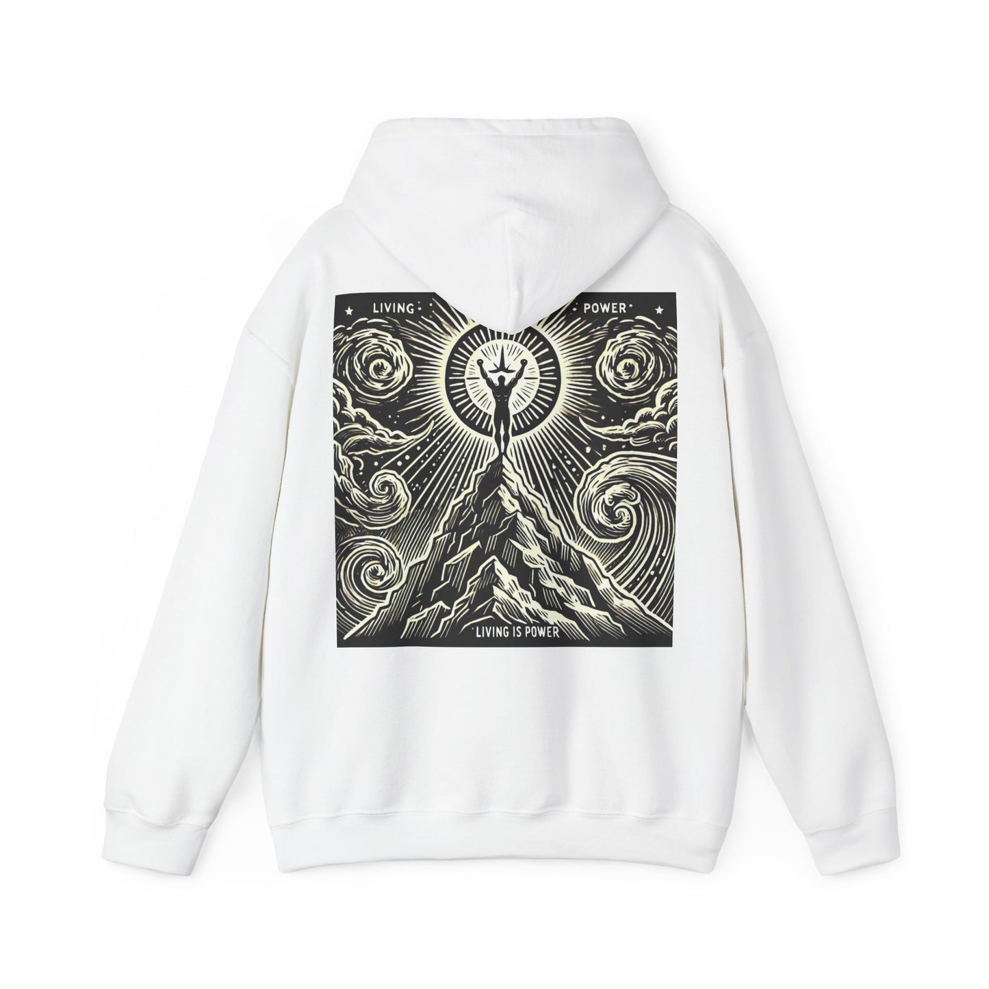 Triumphant Climber Graphic Hoodie Living Is Power Graphic Designs