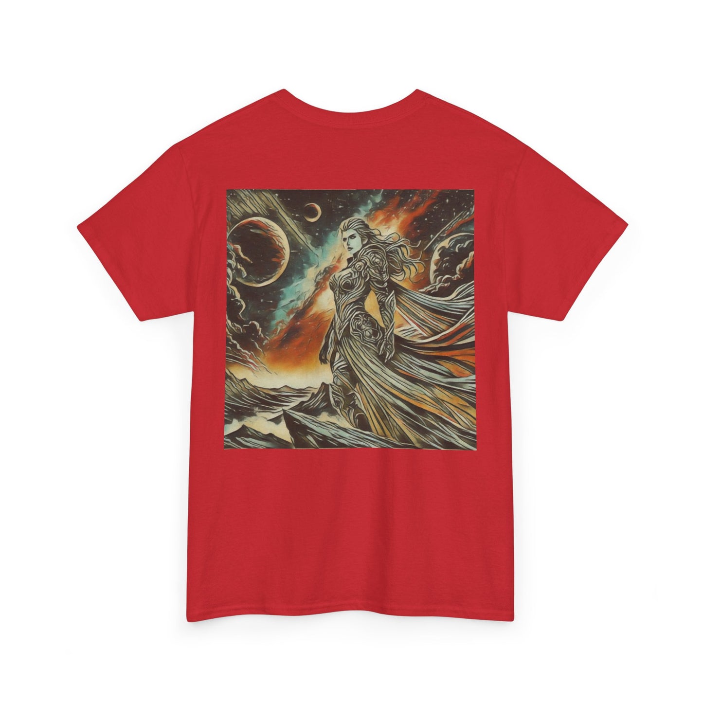 Female Warrior Unknown Galaxy, Living Is Power Graphics,  Graphic t-shirt