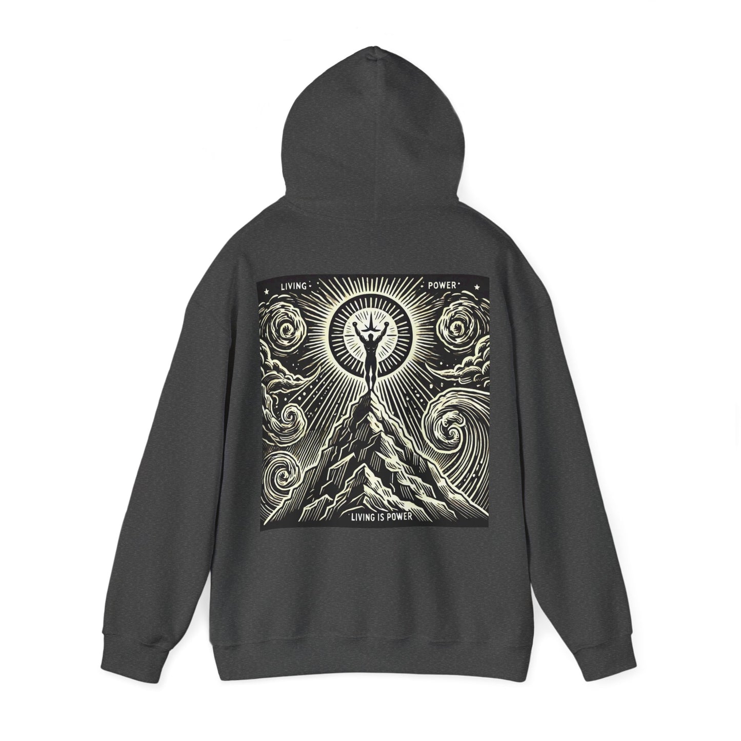 Triumphant Climber Graphic Hoodie Living Is Power Graphic Designs