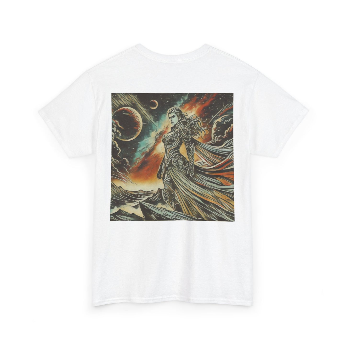 Female Warrior Unknown Galaxy, Living Is Power Graphics,  Graphic t-shirt