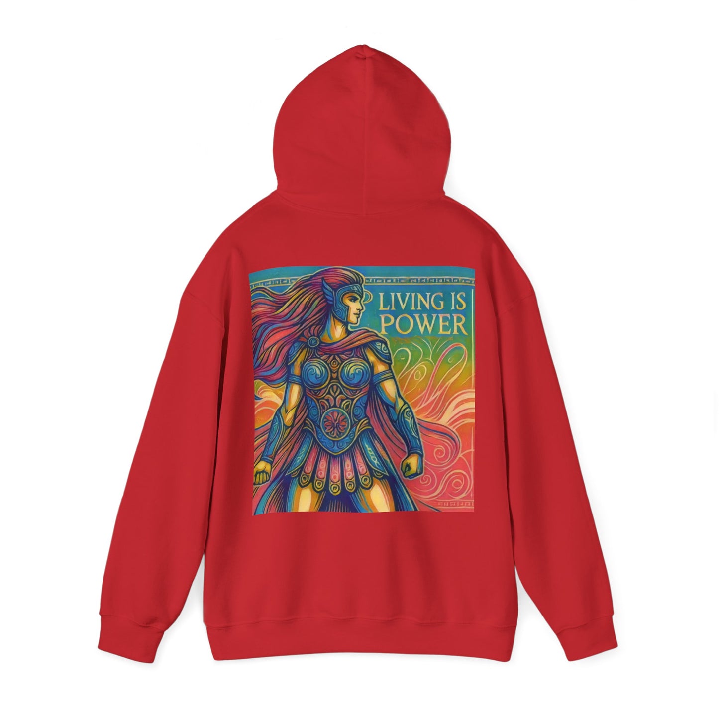 Greek Amazon Warrior Hoodie, The Power Within | Living Is Power Merchandise