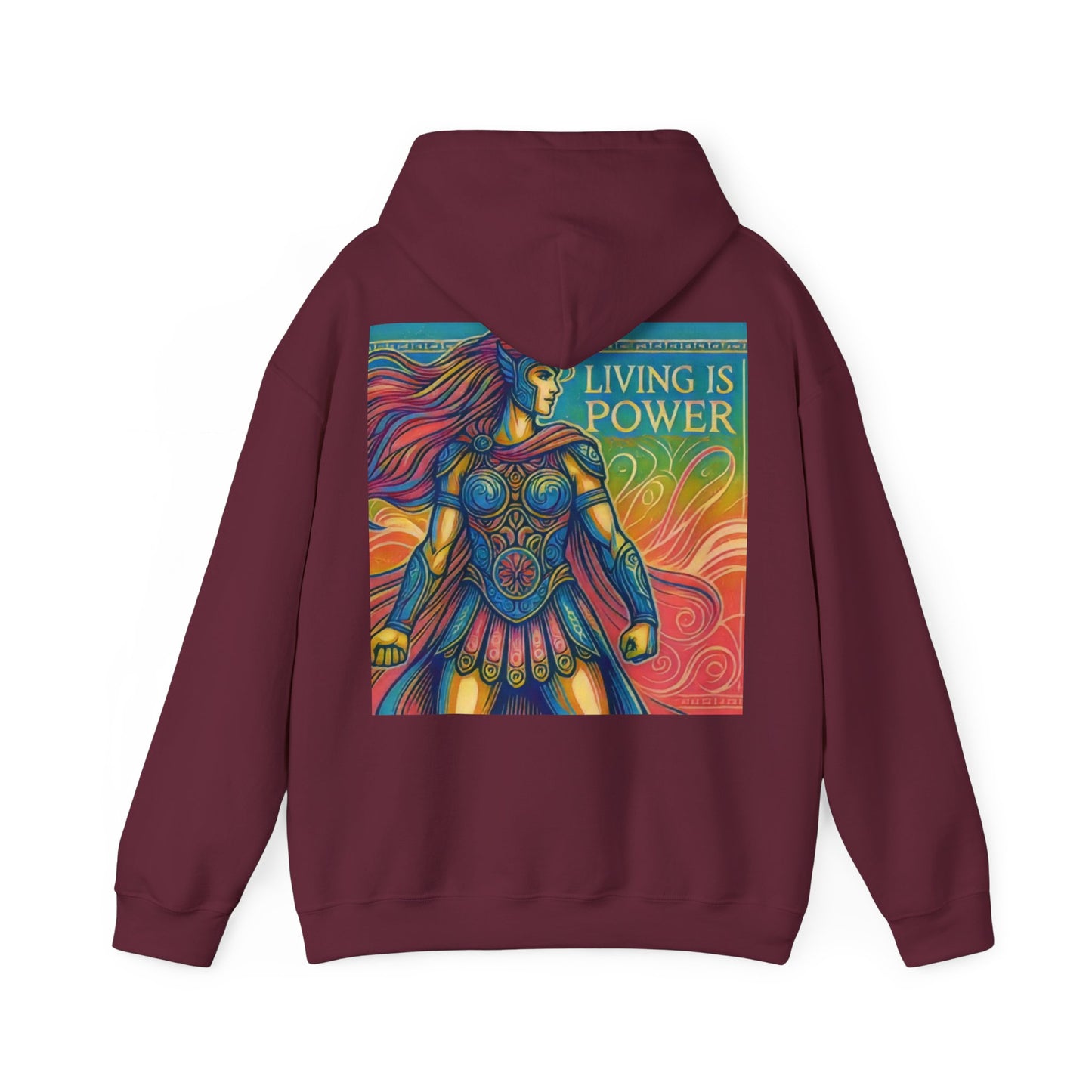 Greek Amazon Warrior Hoodie, The Power Within | Living Is Power Merchandise