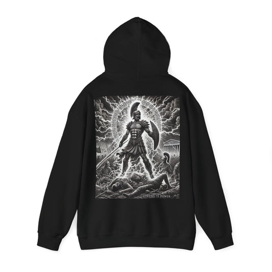 Athenian Warrior Hoodie, The Power Within | Living Is Power Merchandise