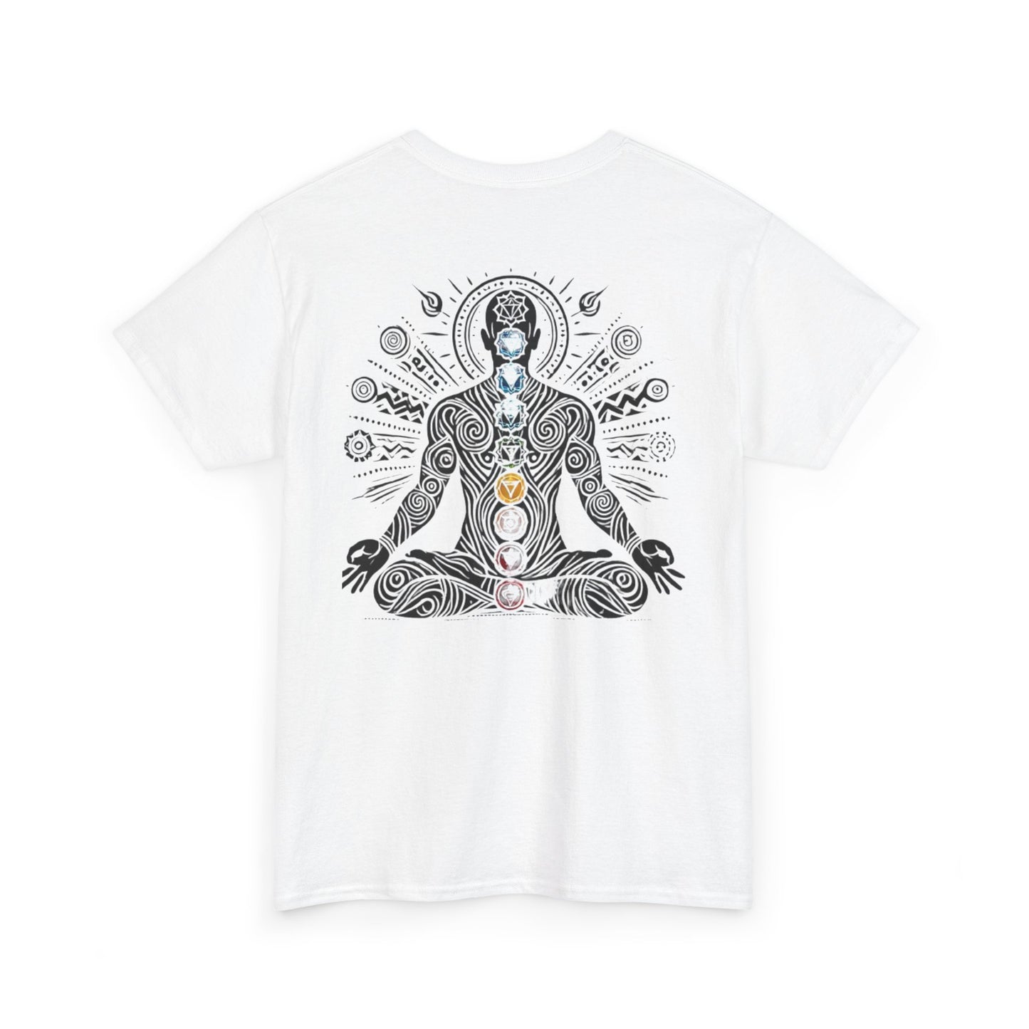 Meditation Graphic T-Shirt , Living Is Power Unisex Tee,  Empowering Mindfulness Apparel