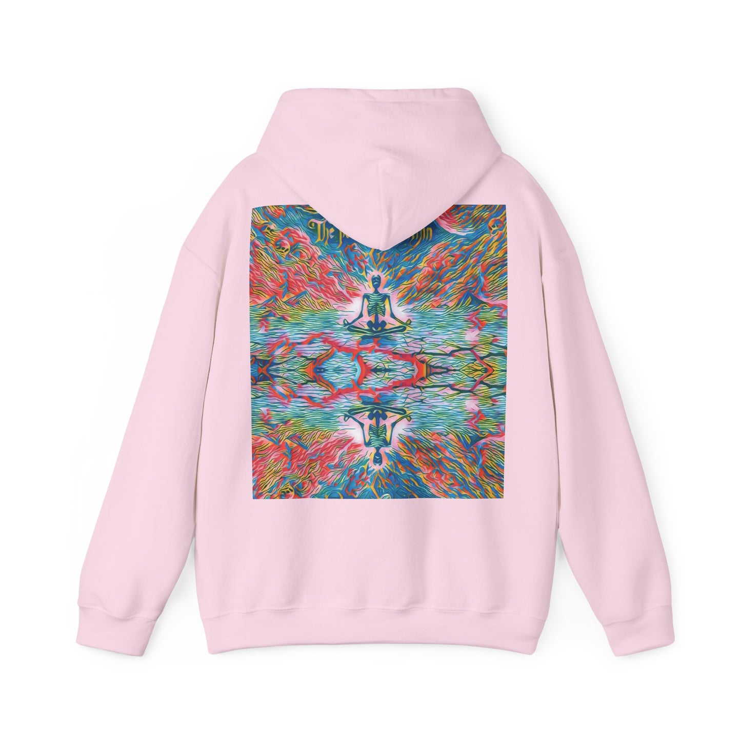 Meditating Skeleton Pastel Hoodie, Living Is Power Merch, Unique Artistic Graphic Hoodie, Skater Hoodie