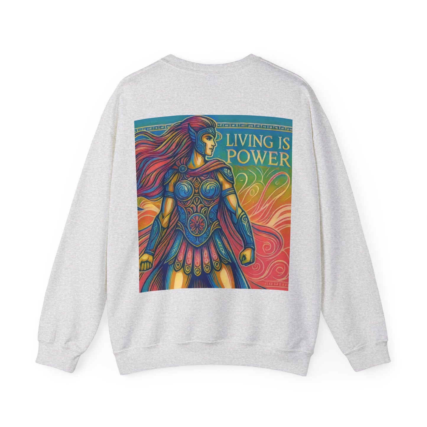 Greek Amazon Warrior Sweatshirt, The Power Within | Living Is Power Merchandise