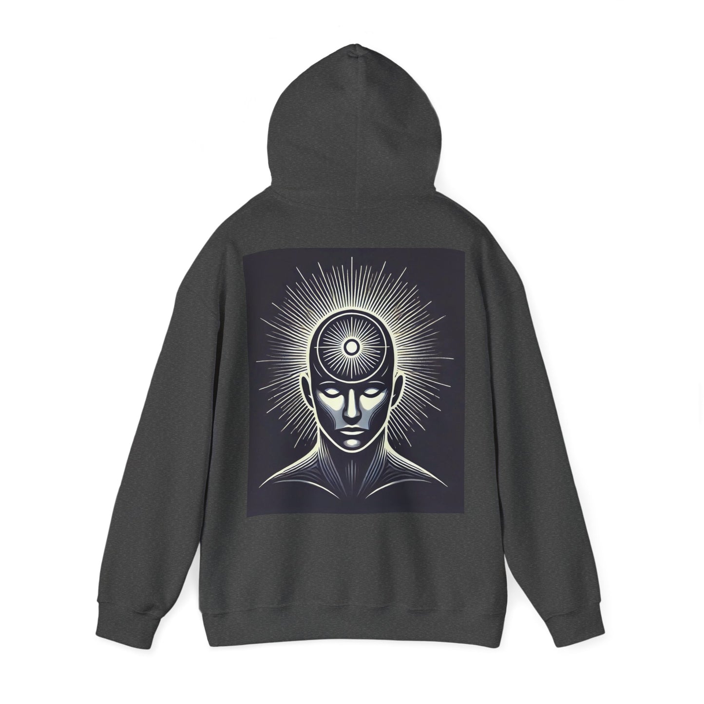 Power Head Graphic Hoodie, Living Is Power Unisex Hoodie, Bold & Empowering Statement Apparel