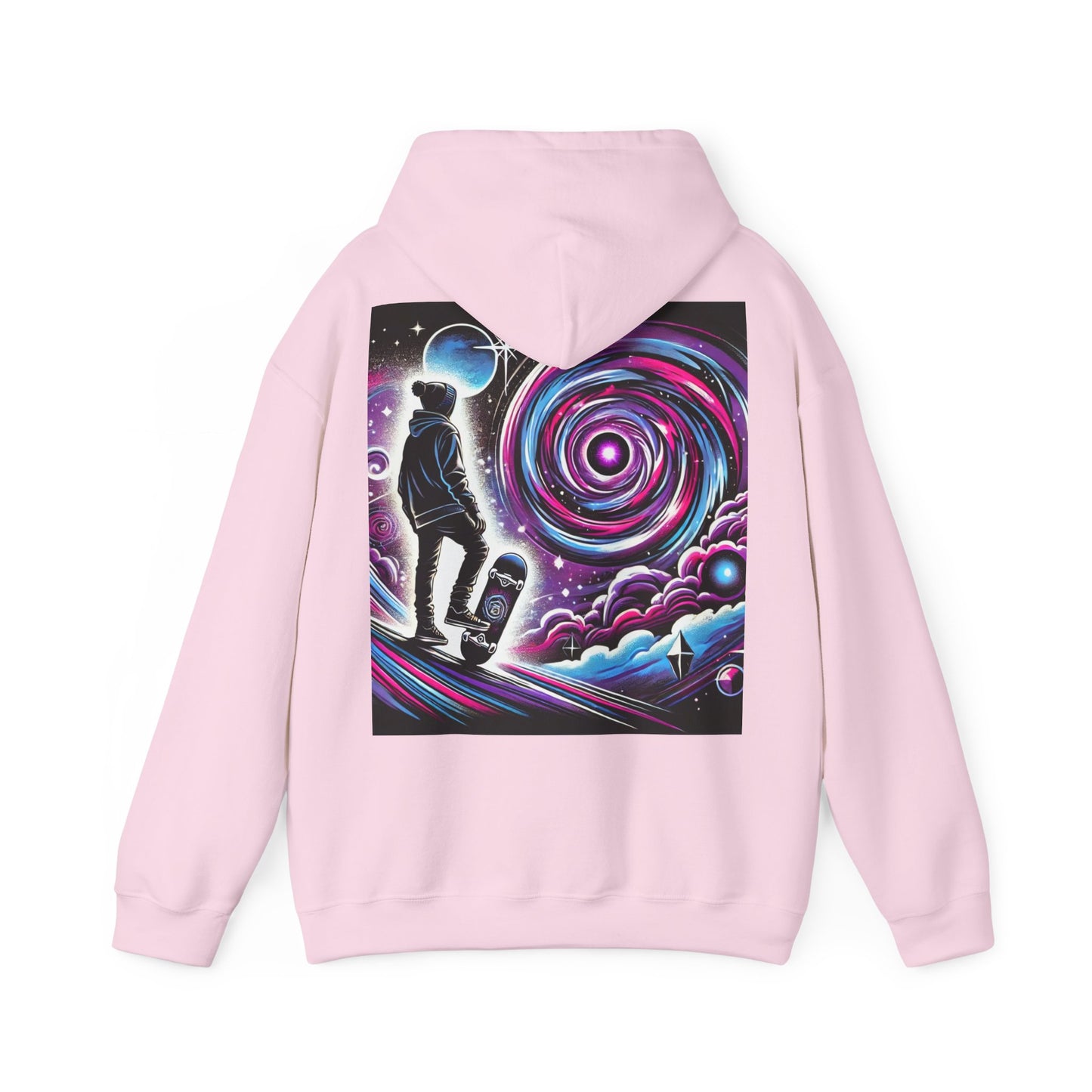 Skaters Universal Dream Graphic Hoodie - Living is Power Merchandise, Skateboarder Gift, Streetwear , Skater