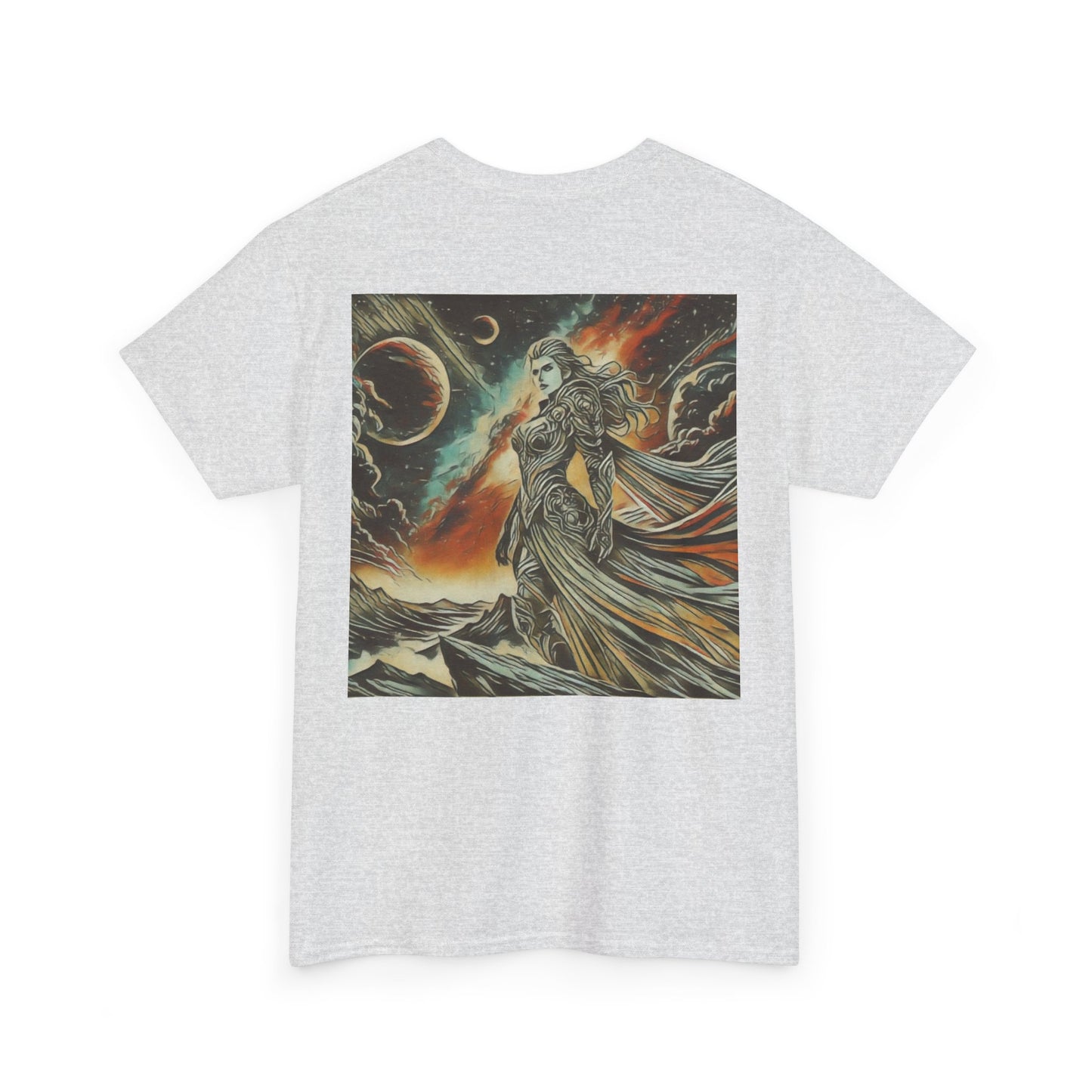 Female Warrior Unknown Galaxy, Living Is Power Graphics,  Graphic t-shirt