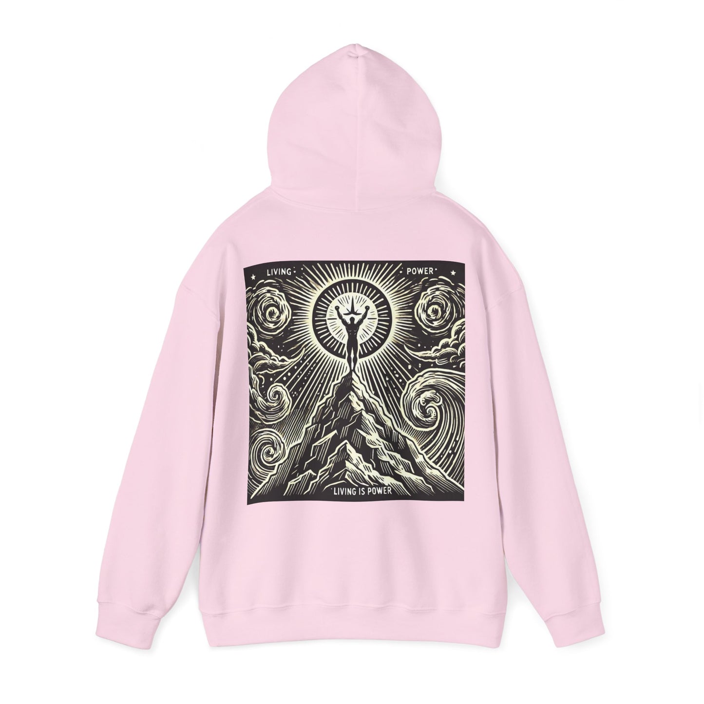 Triumphant Climber Graphic Hoodie Living Is Power Graphic Designs