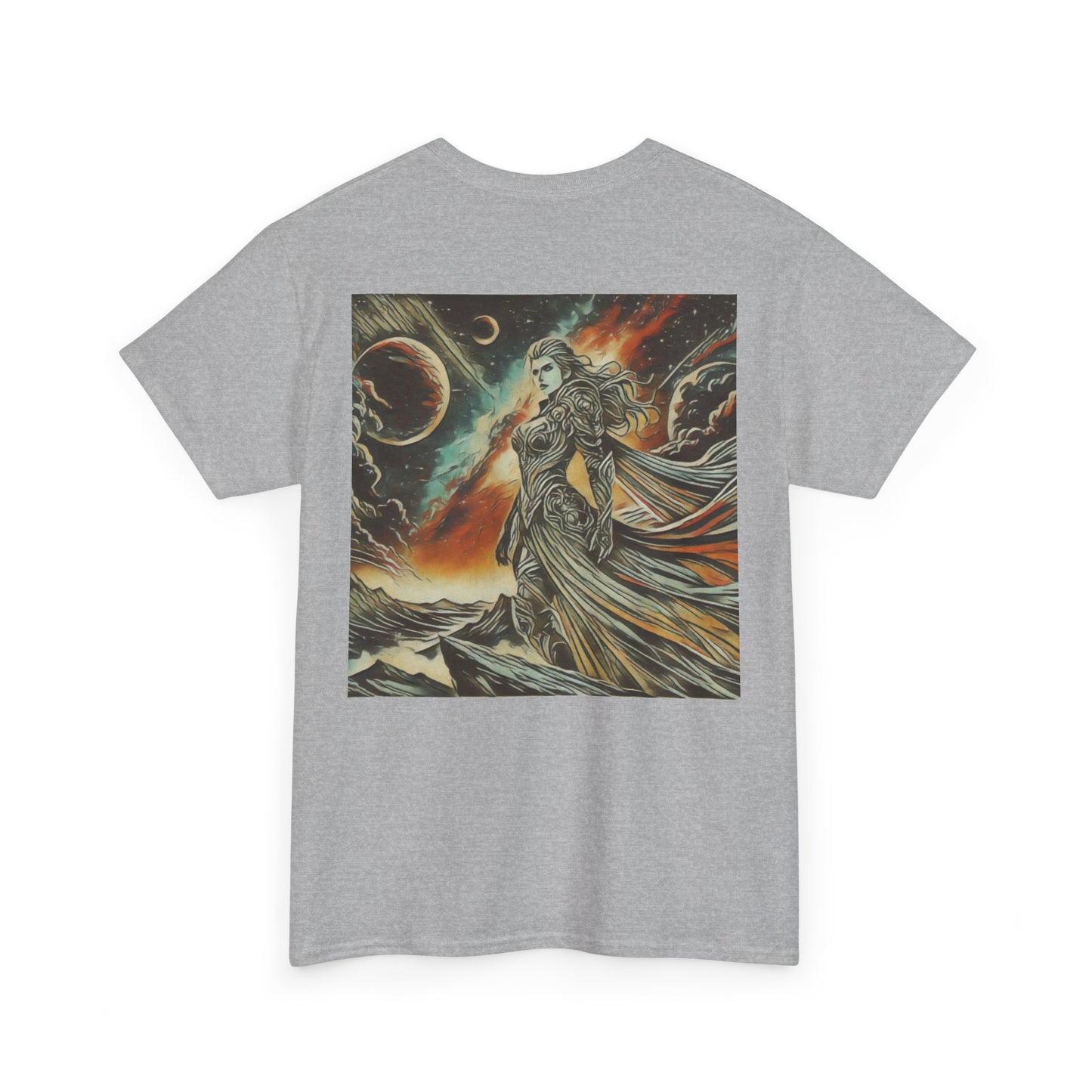 Female Warrior Unknown Galaxy, Living Is Power Graphics,  Graphic t-shirt