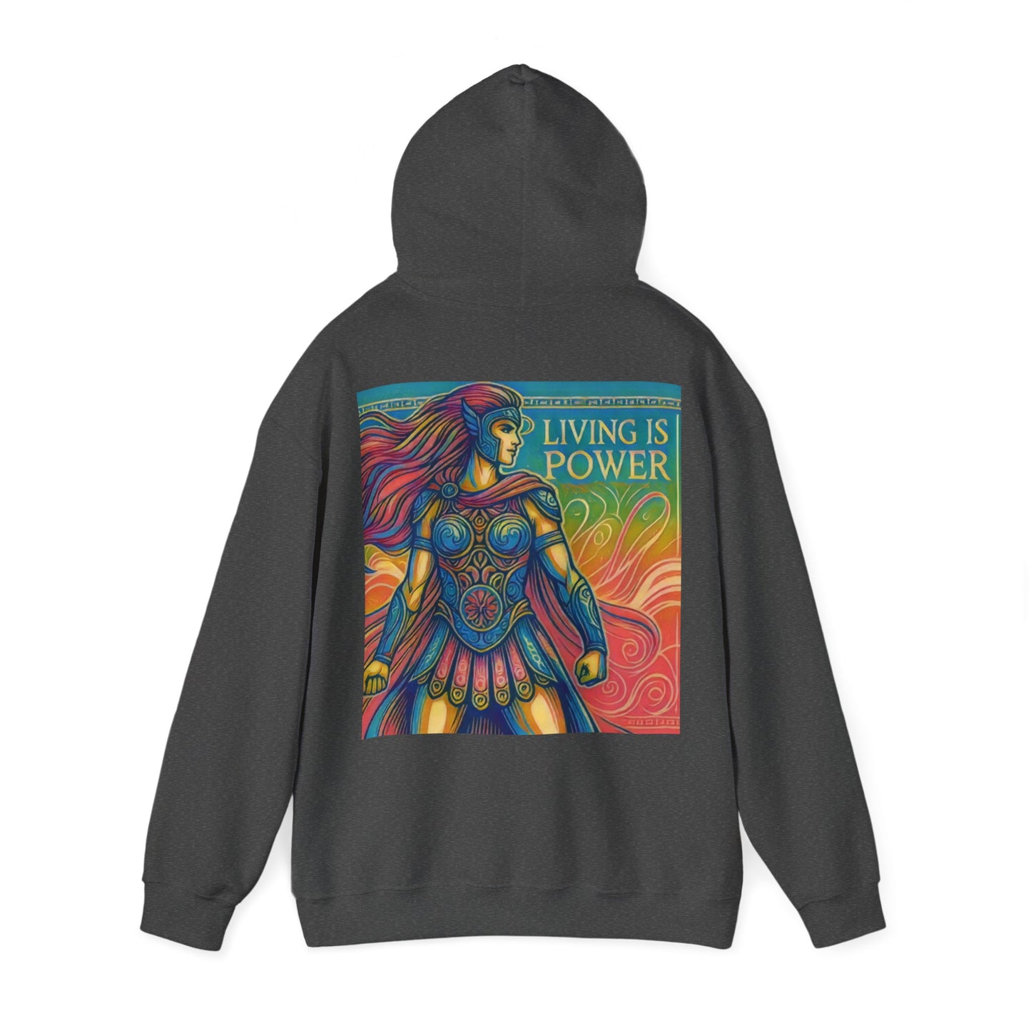 Greek Amazon Warrior Hoodie, The Power Within | Living Is Power Merchandise