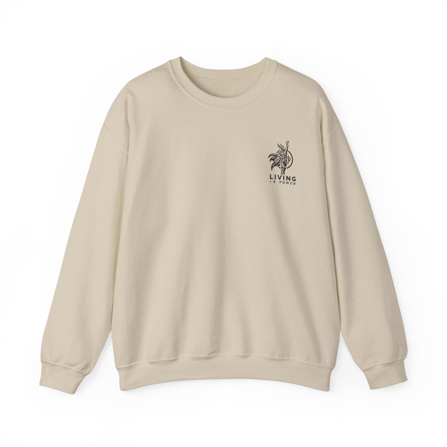 Greek Amazon Warrior Sweatshirt, The Power Within | Living Is Power Merchandise