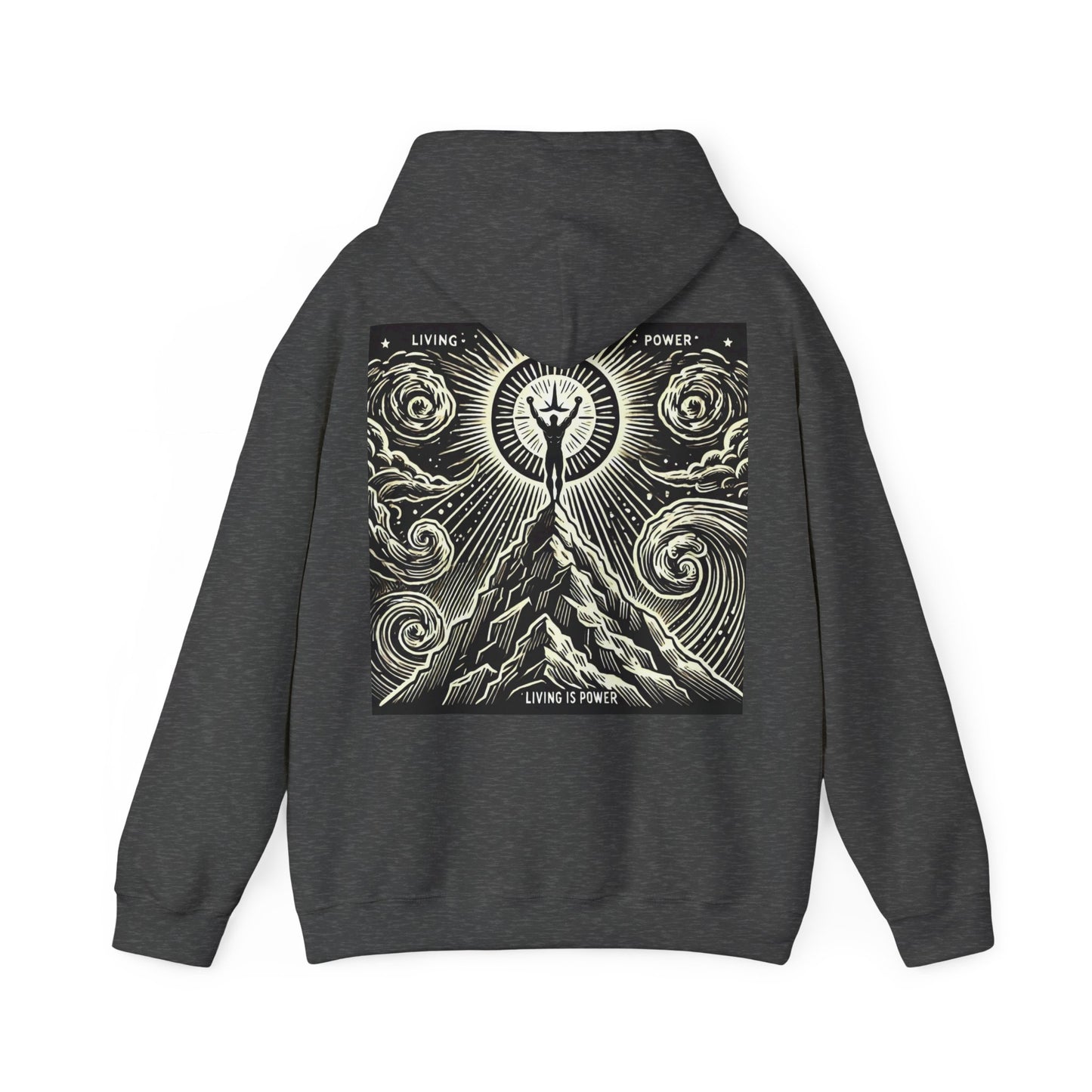 Triumphant Climber Graphic Hoodie Living Is Power Graphic Designs