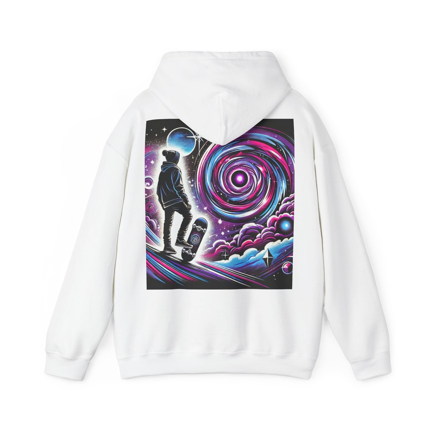 Skaters Universal Dream Graphic Hoodie - Living is Power Merchandise, Skateboarder Gift, Streetwear , Skater