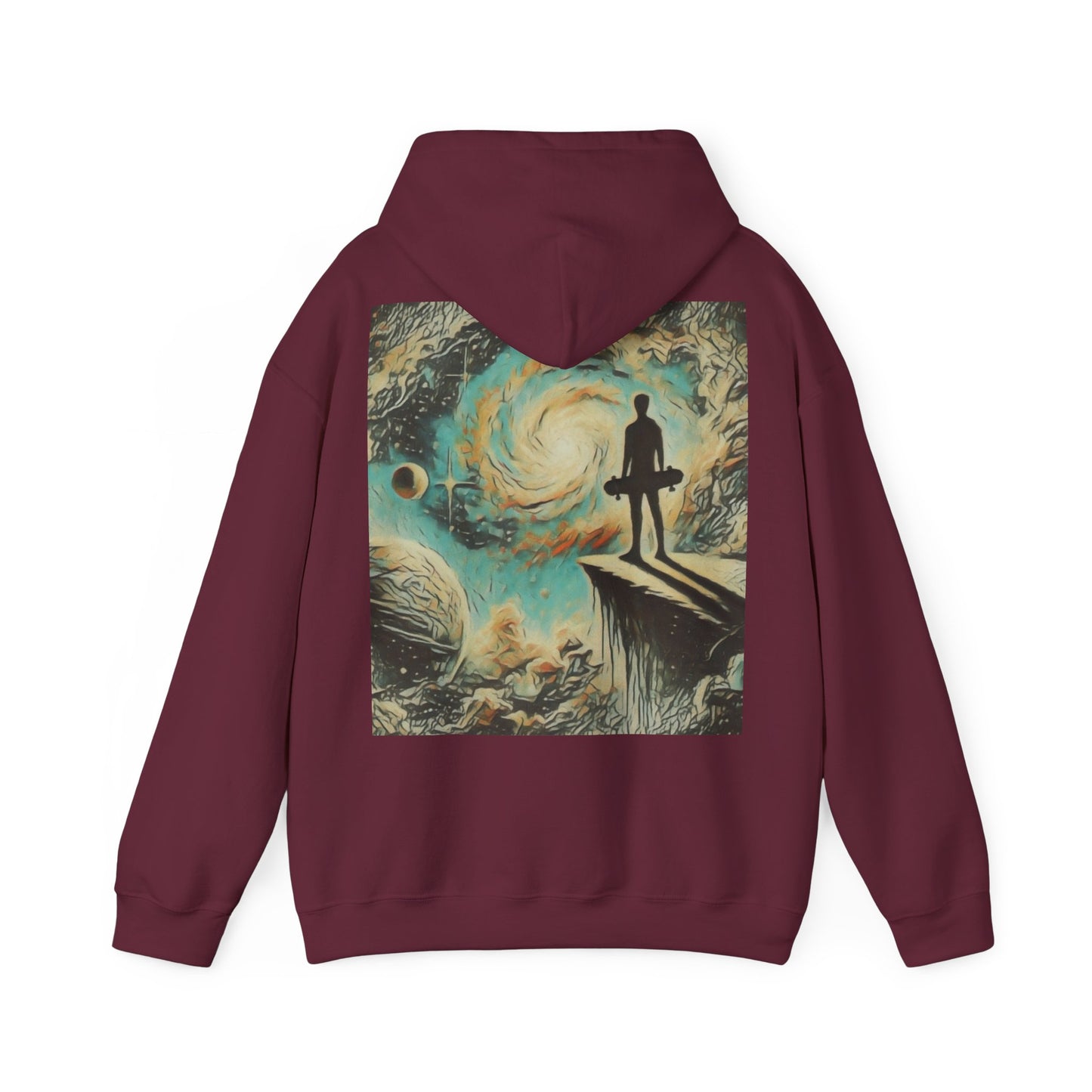 Skaters Dream Graphic Hoodie - Living is Power Merchandise,  Skateboarder Gift, Streetwear , Cool Hoodie for Skaters, Skater