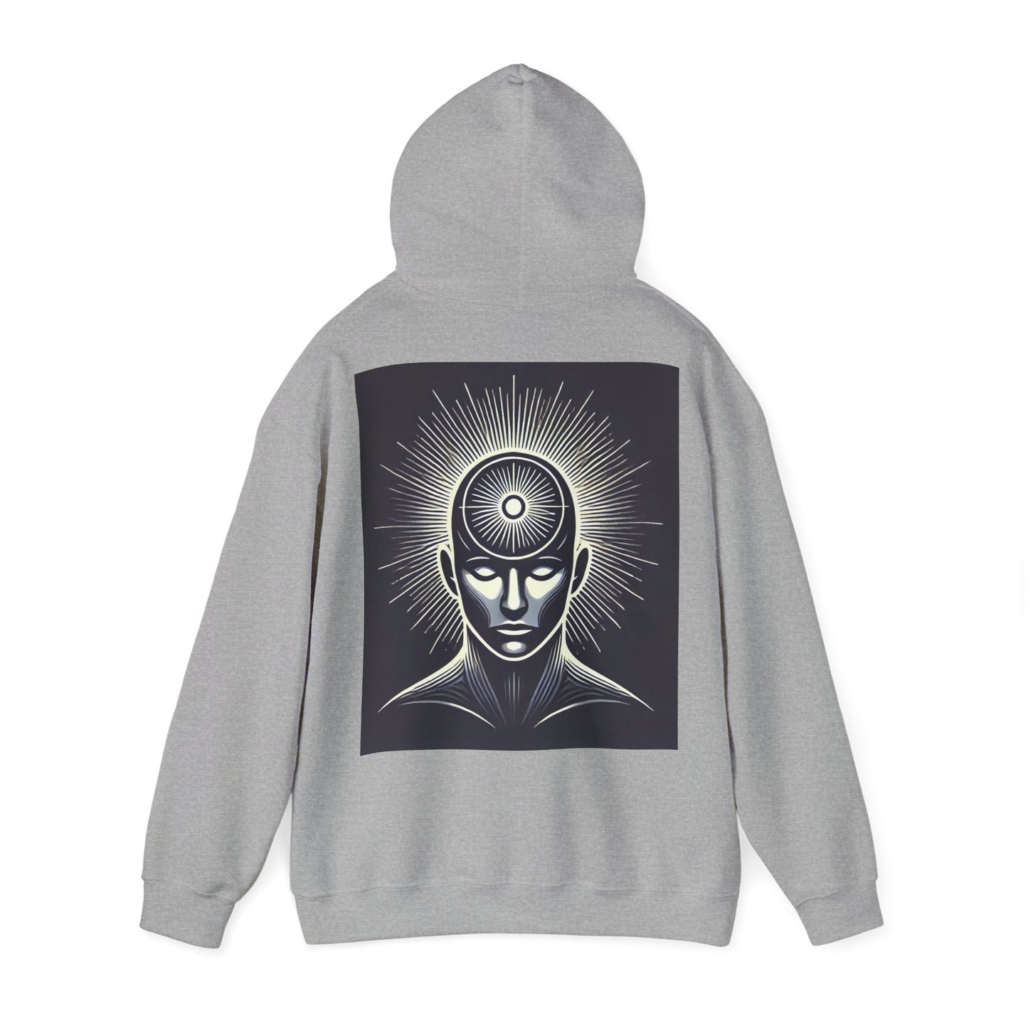 Power Head Graphic Hoodie, Living Is Power Unisex Hoodie, Bold & Empowering Statement Apparel