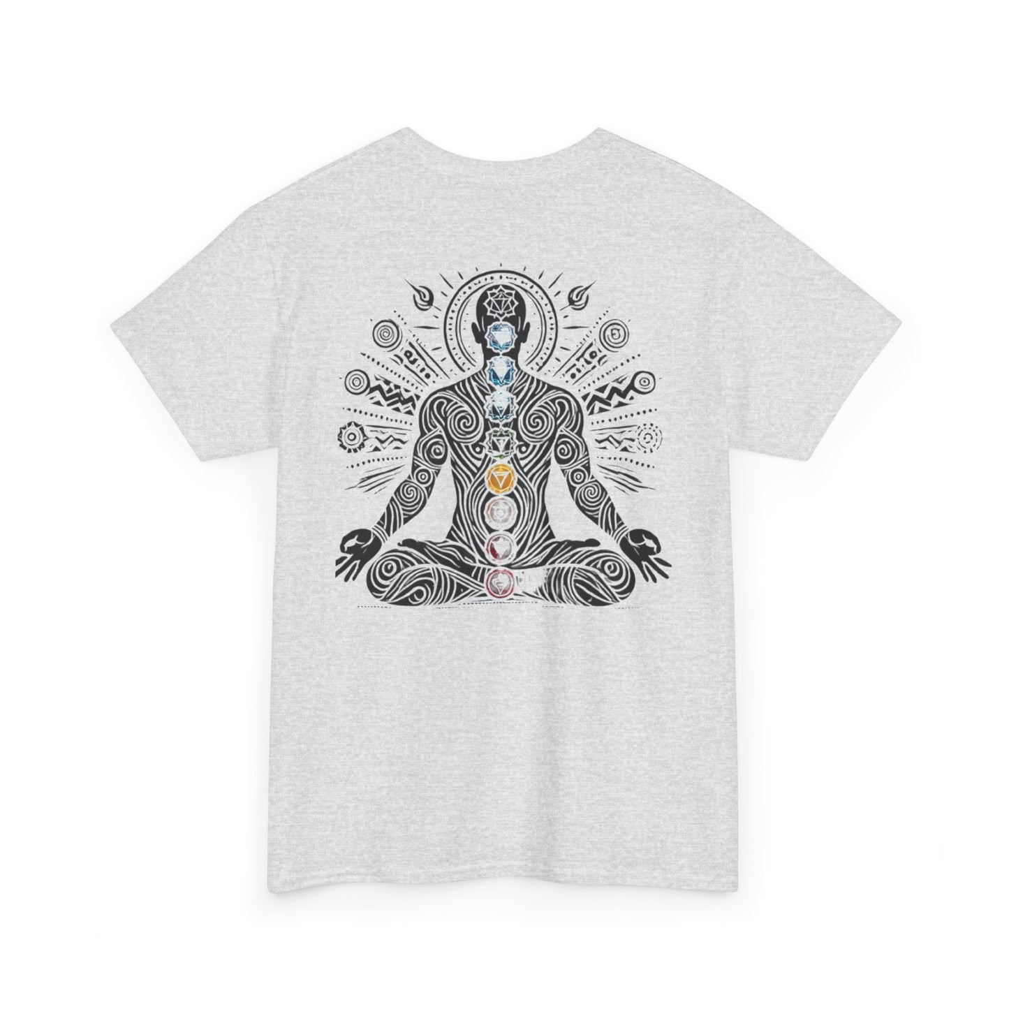 Meditation Graphic T-Shirt , Living Is Power Unisex Tee,  Empowering Mindfulness Apparel