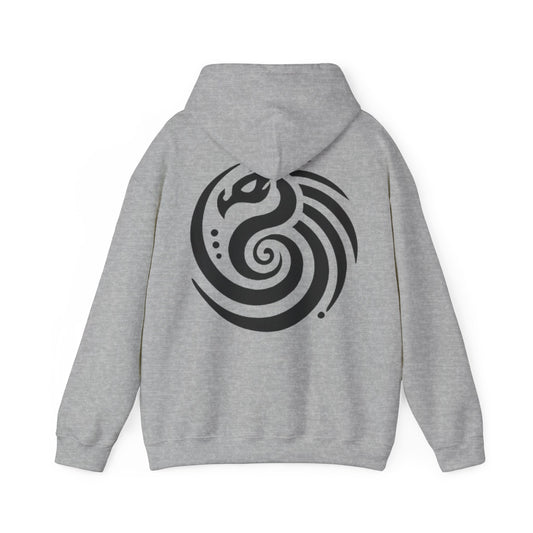 Living Is Power Dragon Symbol Hoodie, Self-Empowerment & Inspiration