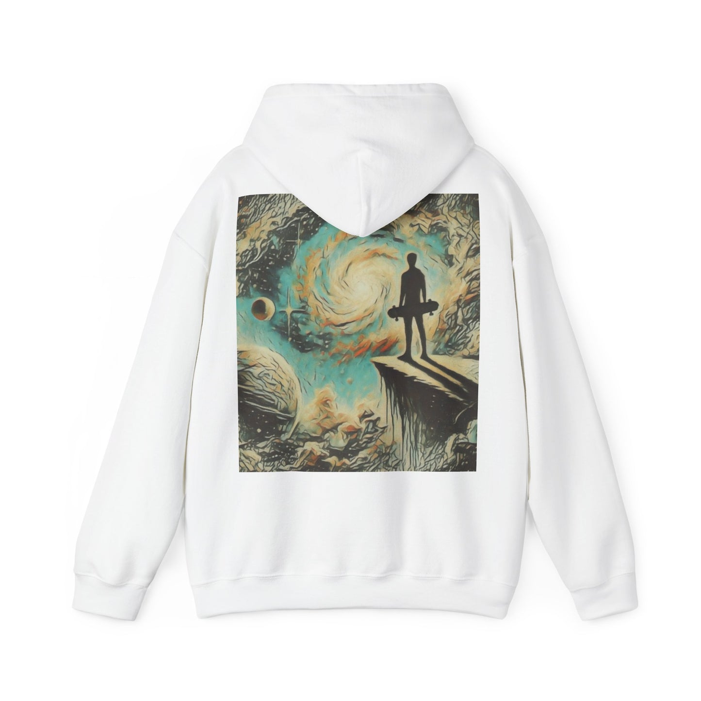 Skaters Dream Graphic Hoodie - Living is Power Merchandise,  Skateboarder Gift, Streetwear , Cool Hoodie for Skaters, Skater