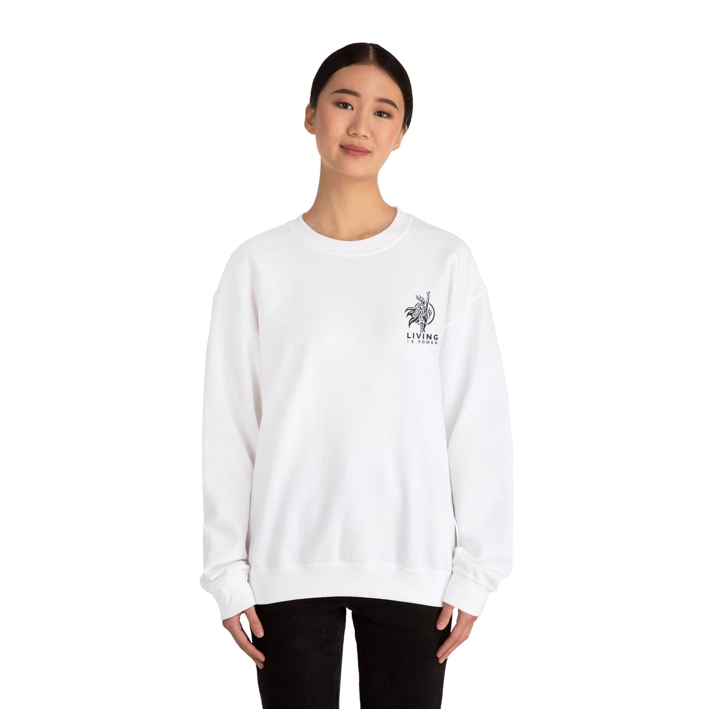 Greek Amazon Warrior Sweatshirt, The Power Within | Living Is Power Merchandise