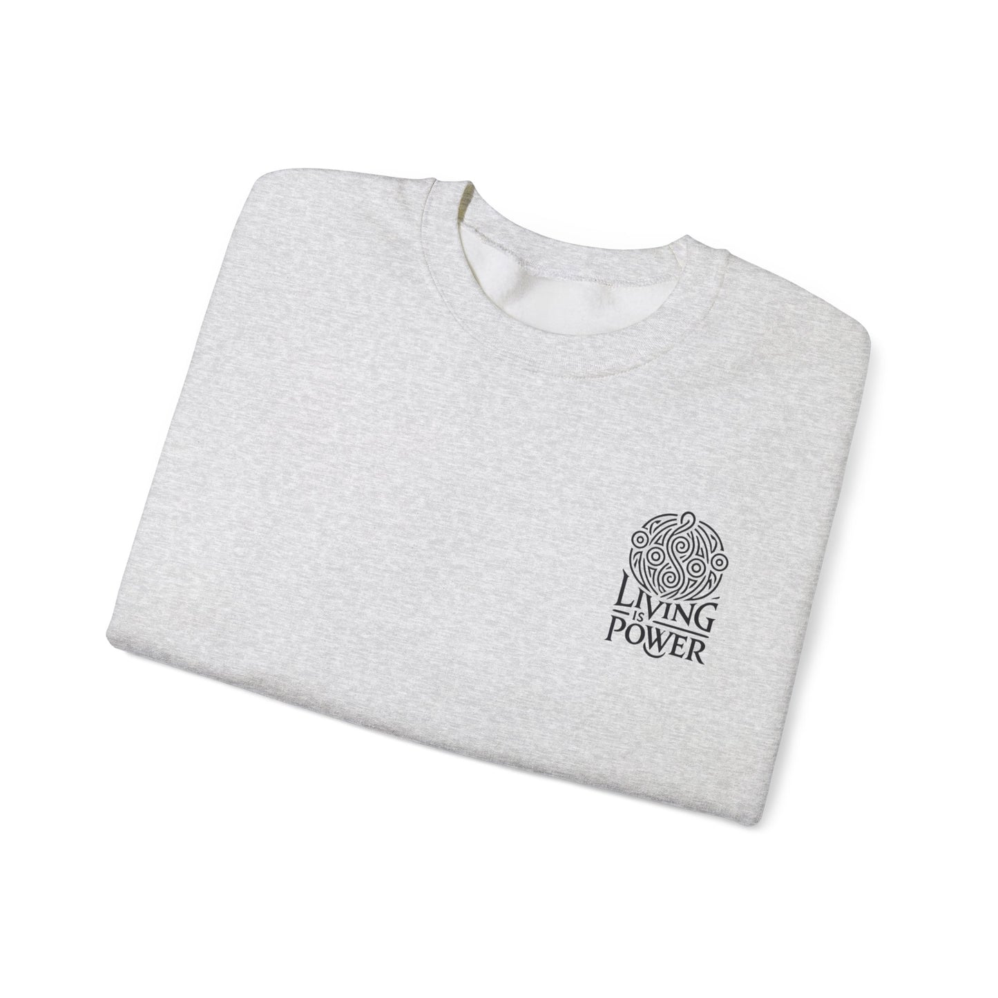 Meditating Skeleton Pastel Crewneck Sweatshirt , Living Is Power Merch, Unique Artistic Graphic , Skater