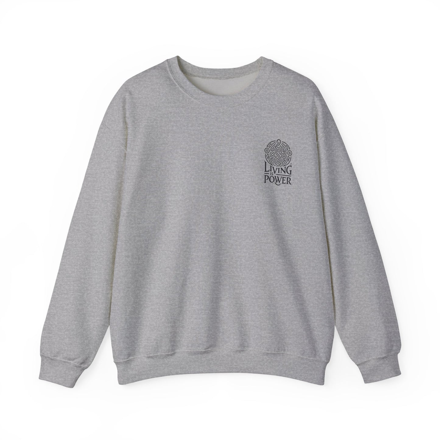 Meditating Skeleton Pastel Crewneck Sweatshirt , Living Is Power Merch, Unique Artistic Graphic , Skater