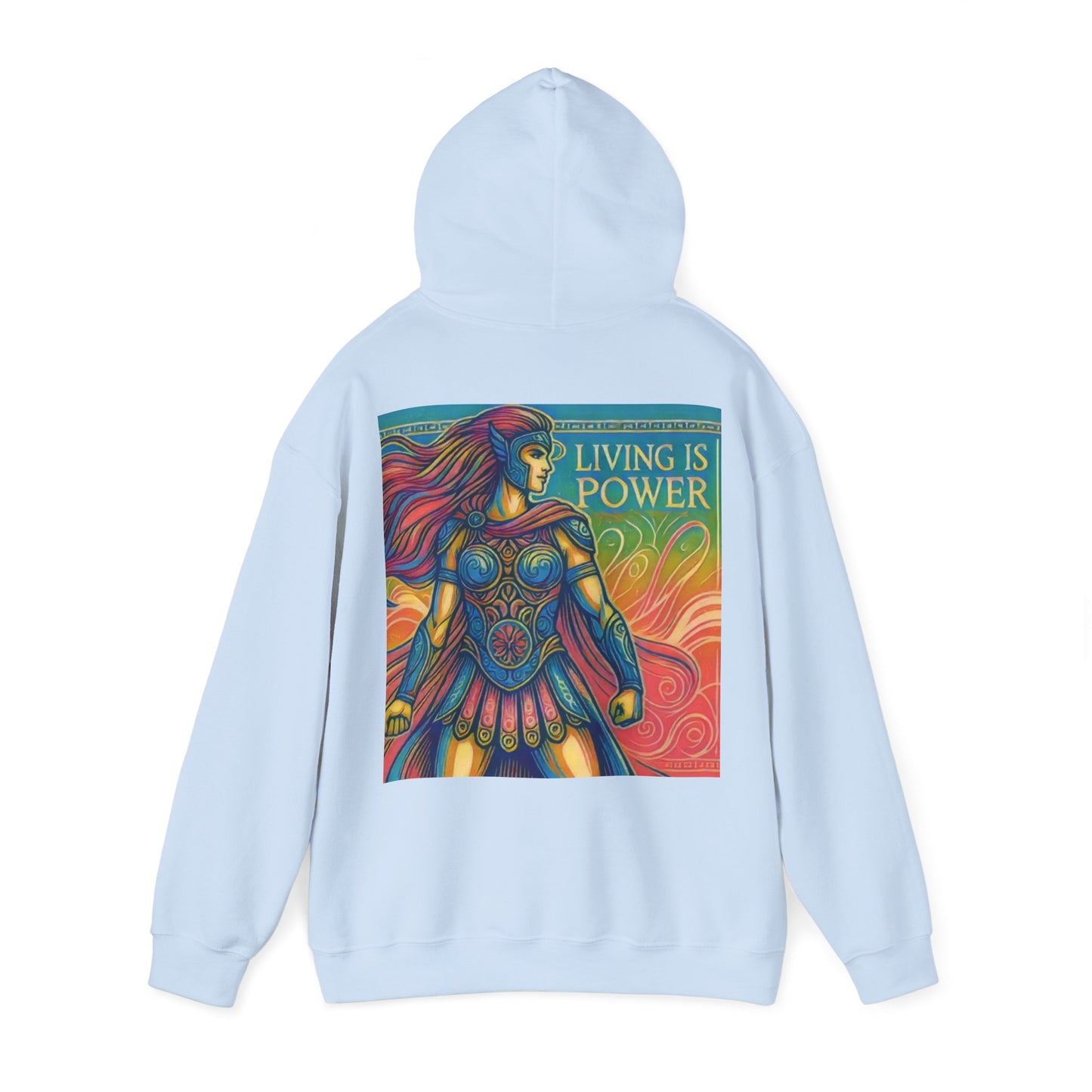 Greek Amazon Warrior Hoodie, The Power Within | Living Is Power Merchandise