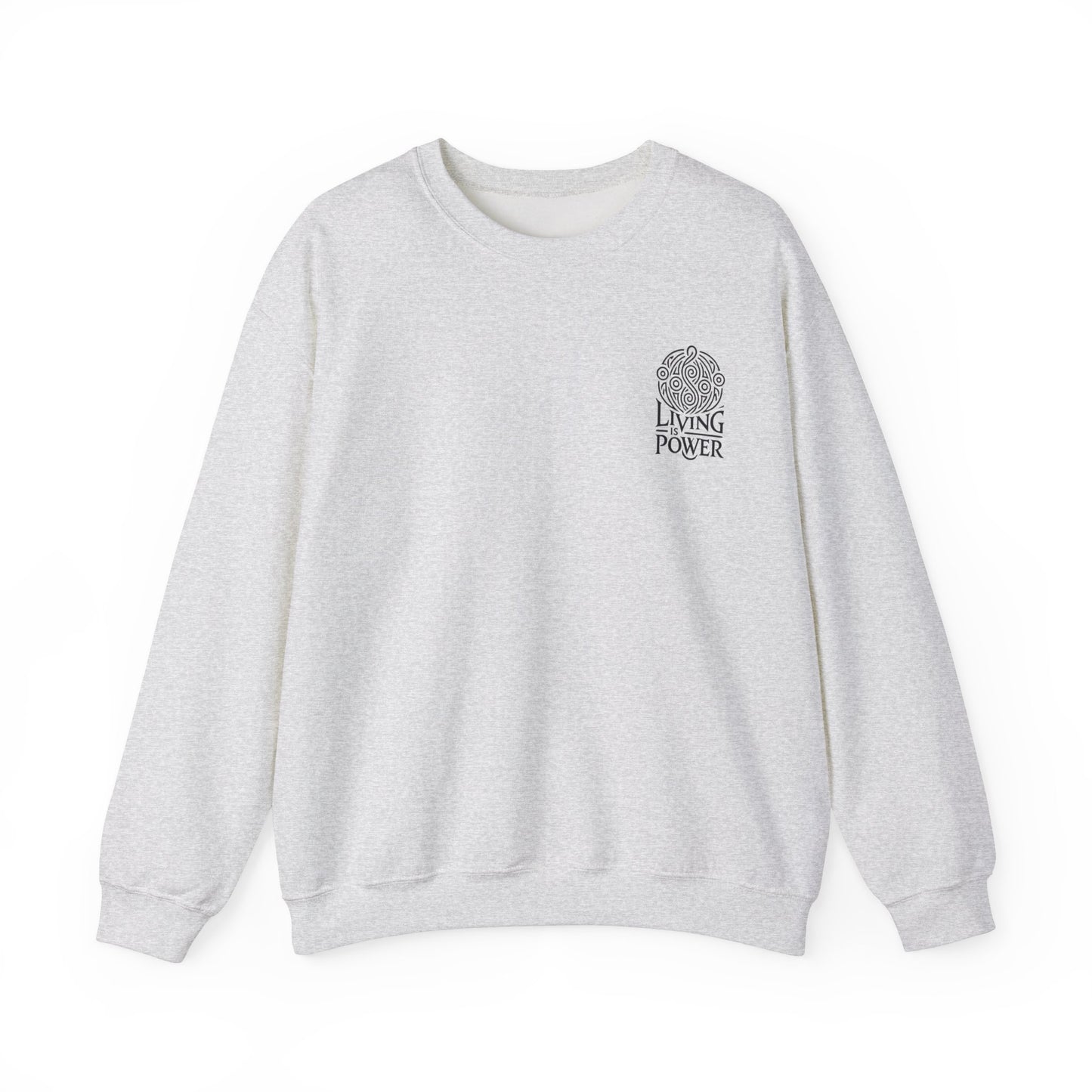 Meditating Skeleton Pastel Crewneck Sweatshirt , Living Is Power Merch, Unique Artistic Graphic , Skater