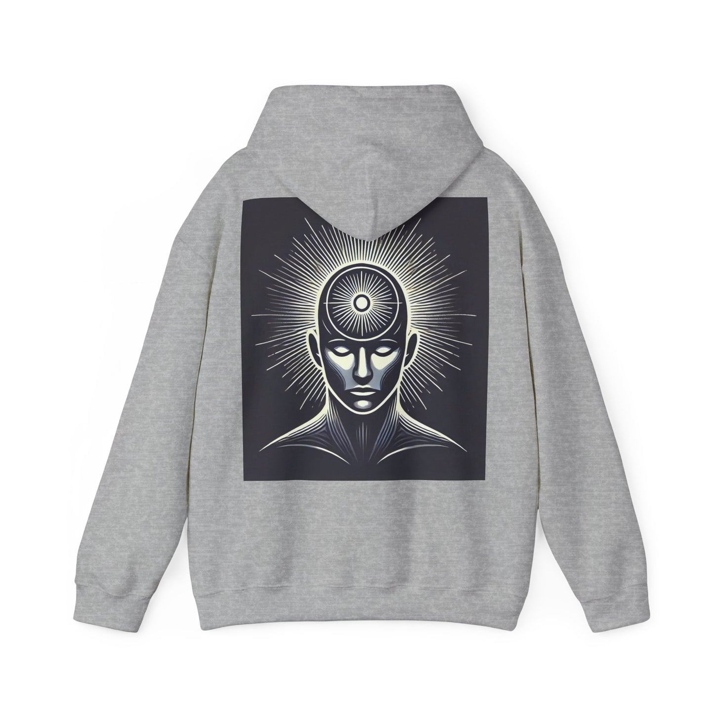 Power Head Graphic Hoodie, Living Is Power Unisex Hoodie, Bold & Empowering Statement Apparel